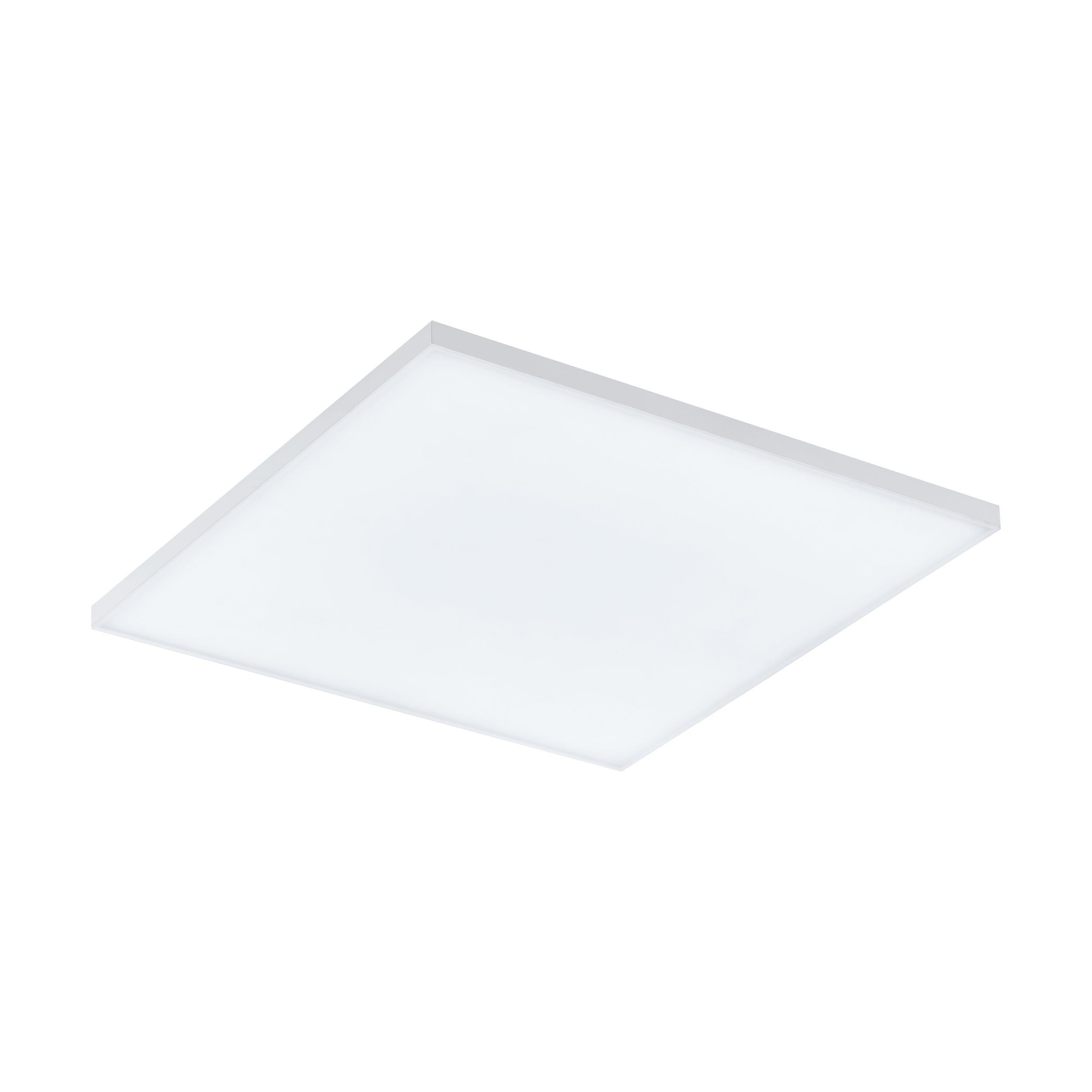 EGLO LED Deckenleuchte Turcona, Leuchtmittel inklusive, Wand-/Deckenleuchte - L45 x B45 x H6 cm - weiß - 20W inkl.