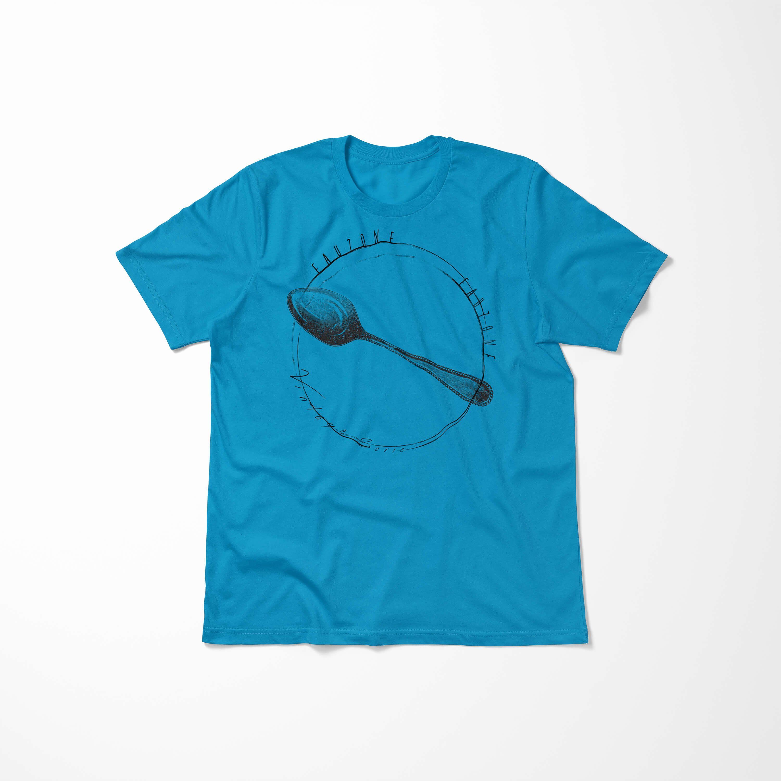 Atoll T-Shirt Vintage Art Silberlöffel Herren T-Shirt Sinus