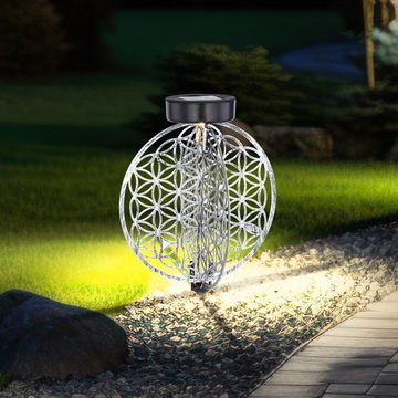 Globo LED Solarleuchte, LED-Leuchtmittel fest verbaut, Warmweiß, Solar Lampe Outdoor Solarleuchte orientalisch LED Garten Laterne