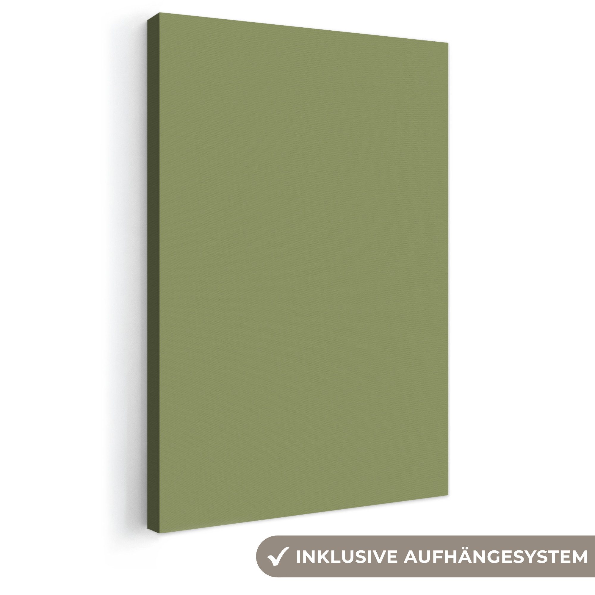 OneMillionCanvasses® Leinwandbild Kräuter - Matcha - Grün, Fotodruck (1 St), Leinwand Canvas Wandbild, Wanddekoration 20x30 cm
