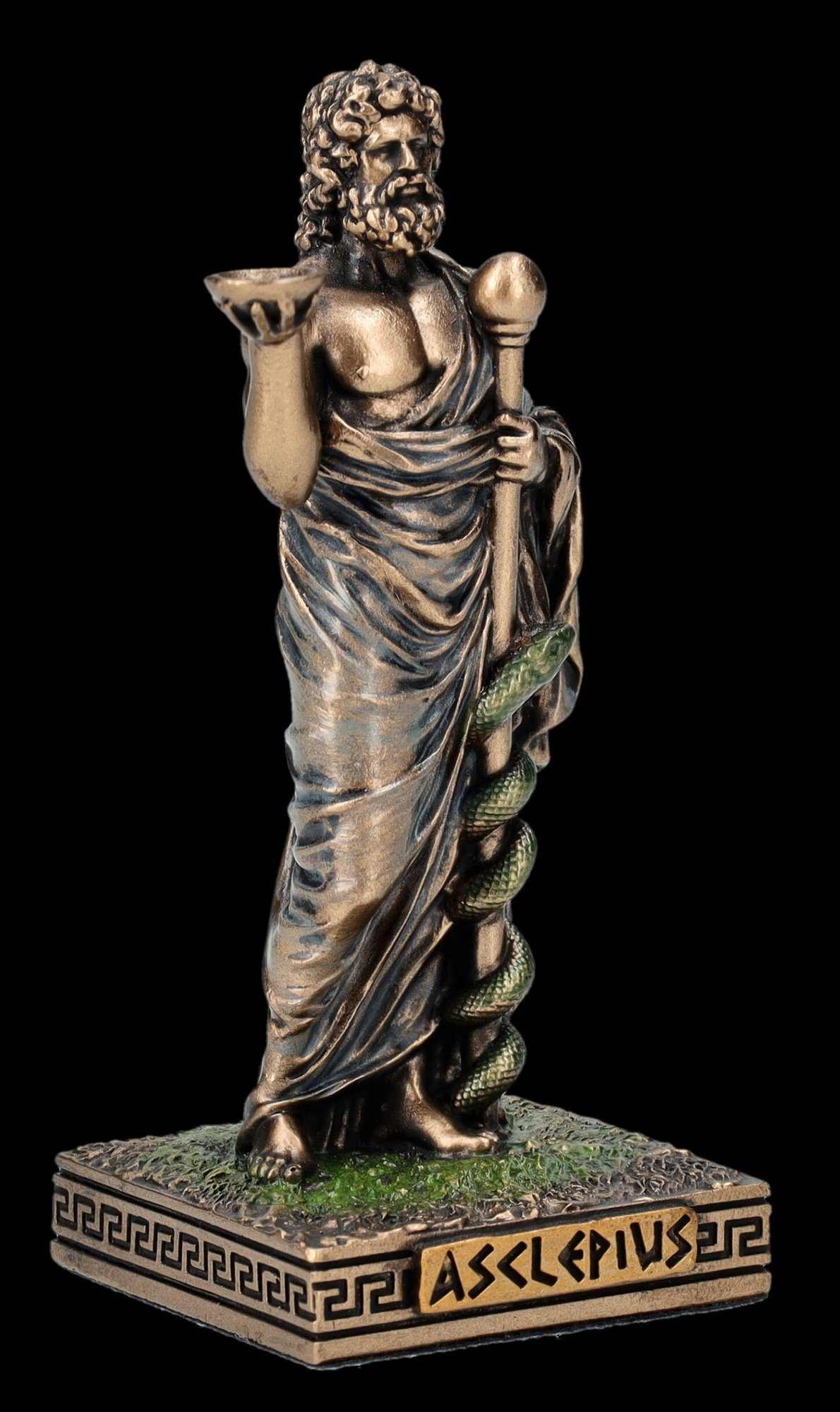 klein Gott der GmbH Äskulap Figur Veronese - Dekofigur - Shop griechischer Gott Heilkunst Figuren