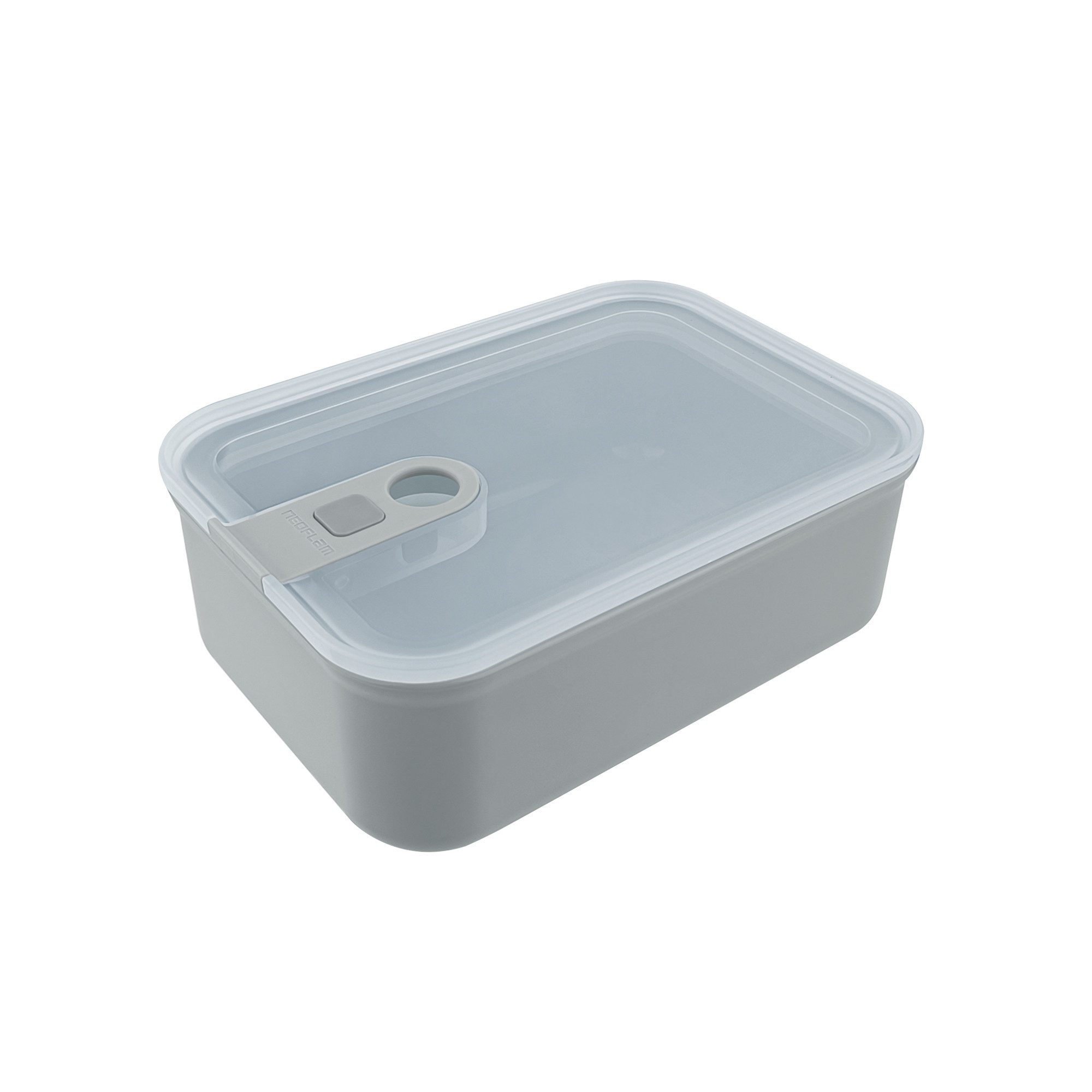 NEOFLAM® Vorratsdose Perfect Seal Vorratsdose, rechteckig, 1.2L, grau, Kunststoff (PP), (1-tlg)