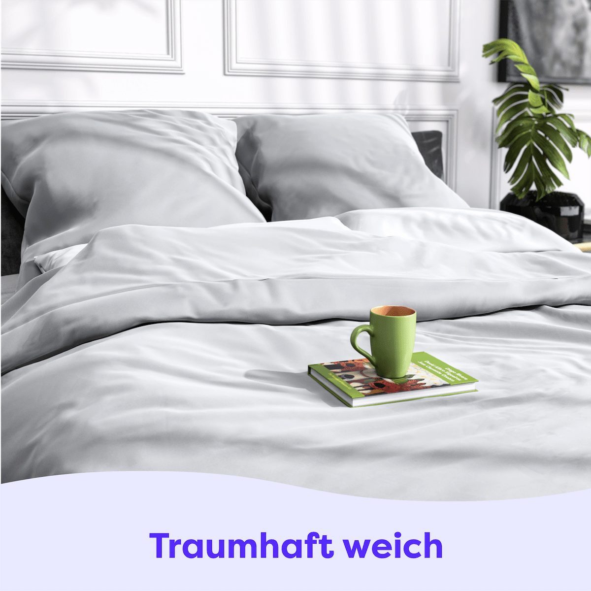 Wolkenfeld Kissenbezug Mako-Satin Baumwolle Kopfkissenbezug - günstig online kaufen