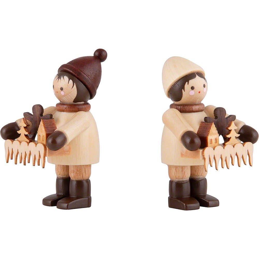 Volkskunstwerkstatt Romy Thiel Dekofigur Thiel-Figur Striezelkinder - natur günstig online kaufen