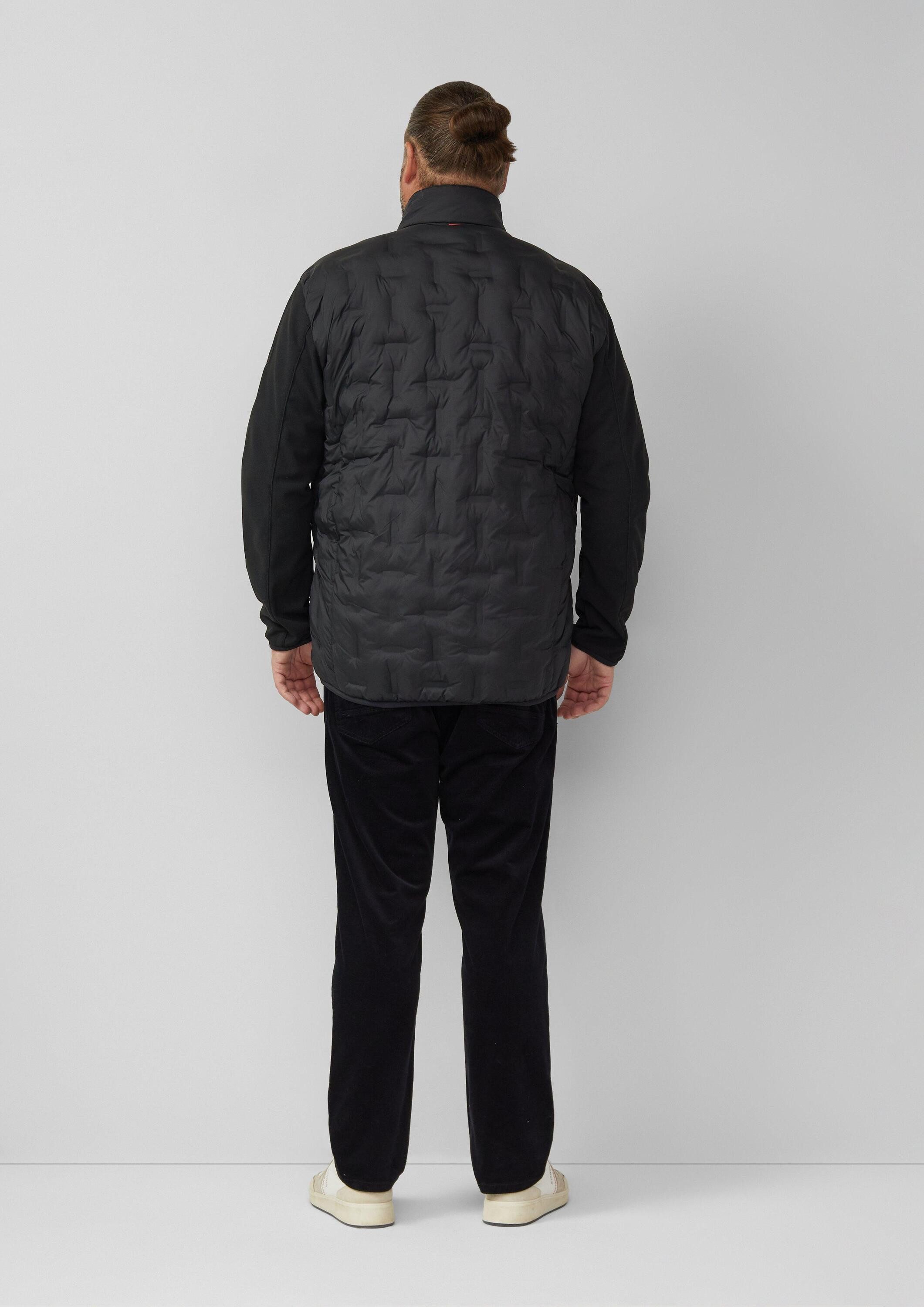 s.Oliver Funktionsjacke Outdoor-Jacke Leicht wattierte Jacke im Fabricmix mit sportiven Details