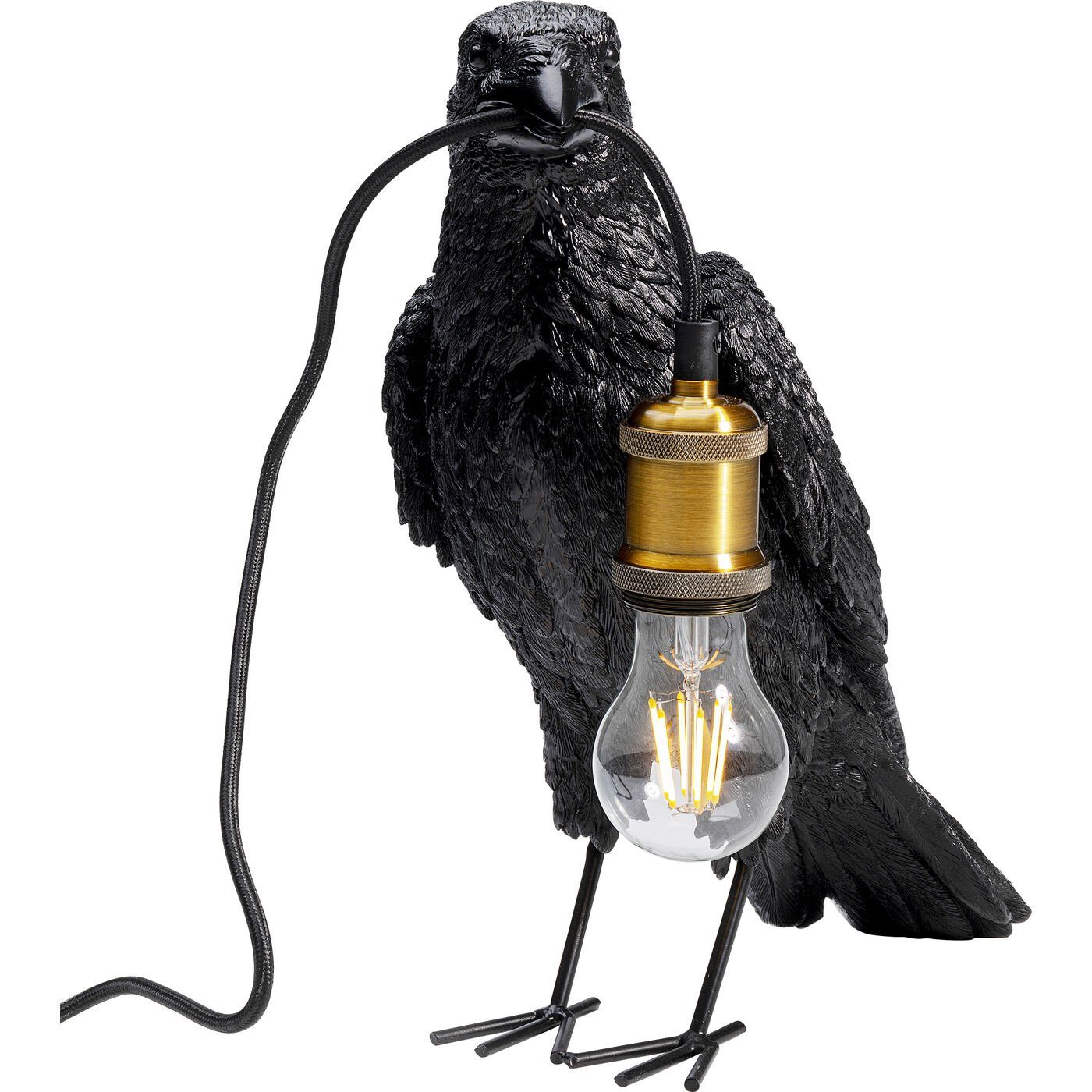 Kare Design Tischleuchte Animal Crow, ohne Leuchtmittel