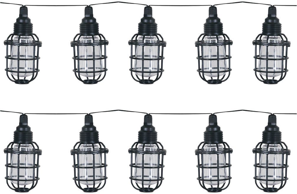 Luxform Lichterkette Solar-Lichterkette Corsica Partybeleuchtung 10xLED, Aus Kunststoff gefertigt
