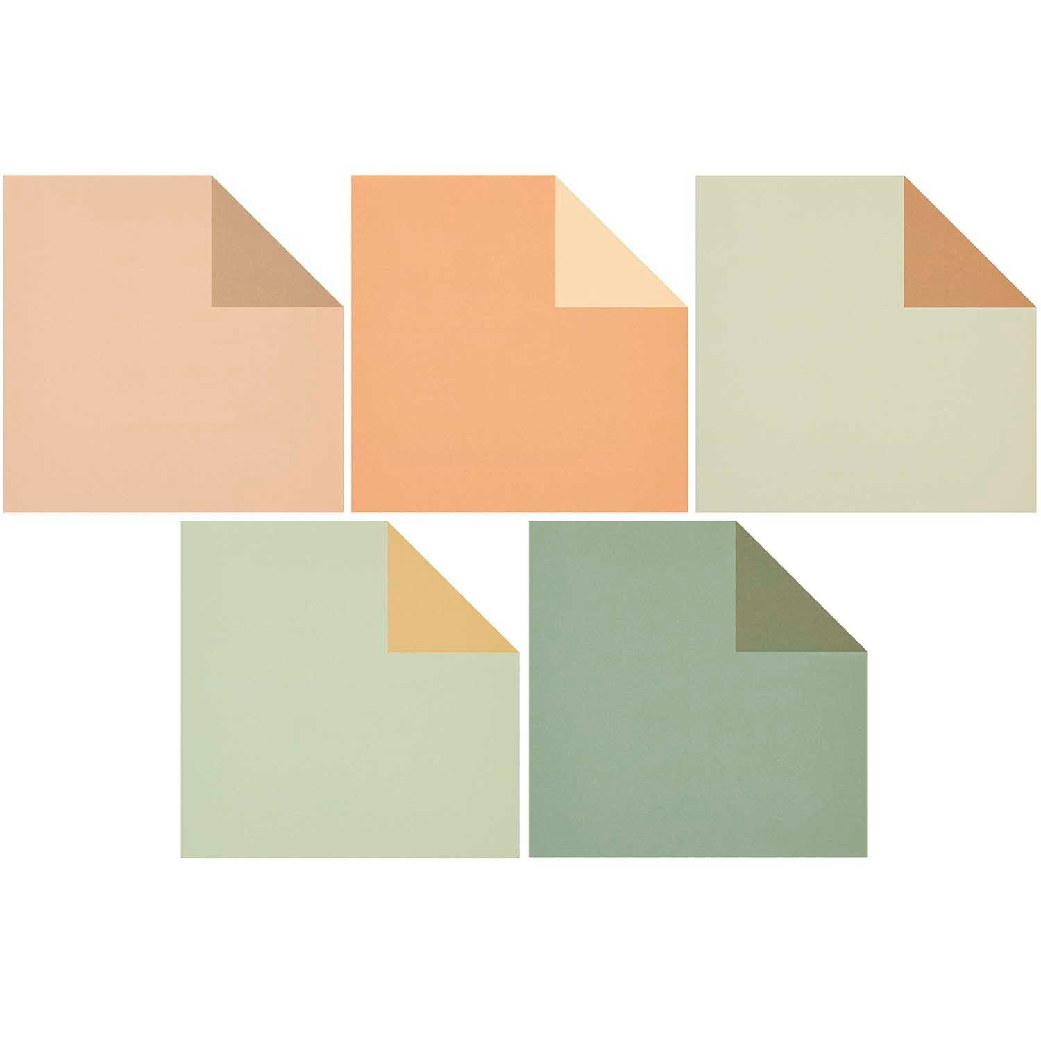 Rico Design Kraftpapier Duo Color, 15x15cm, 100 Blatt