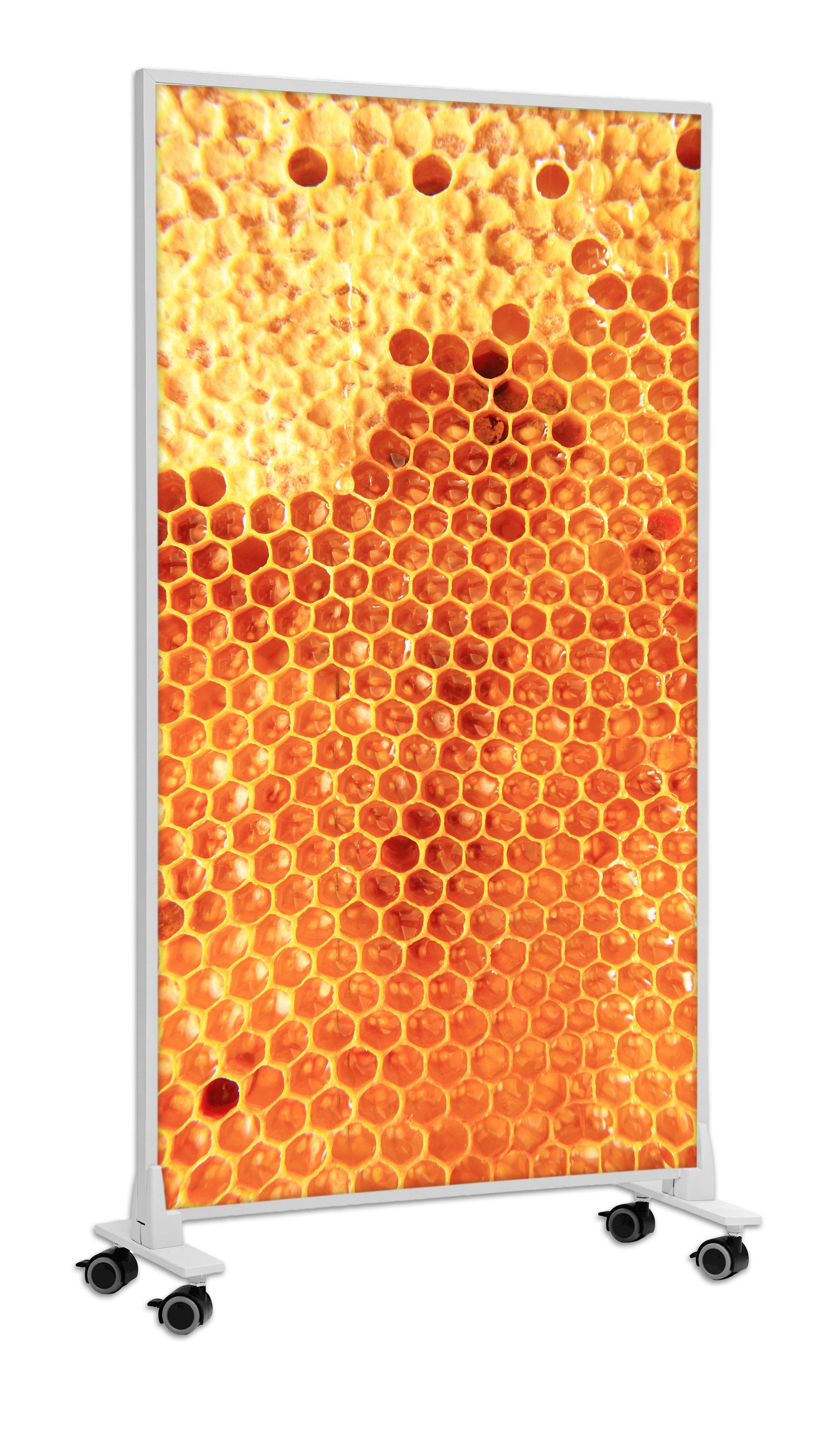 Könighaus Infrarotheizung Standgerät 1000W, Made in Germany, Rollenstandfüße mit Feststellbremse