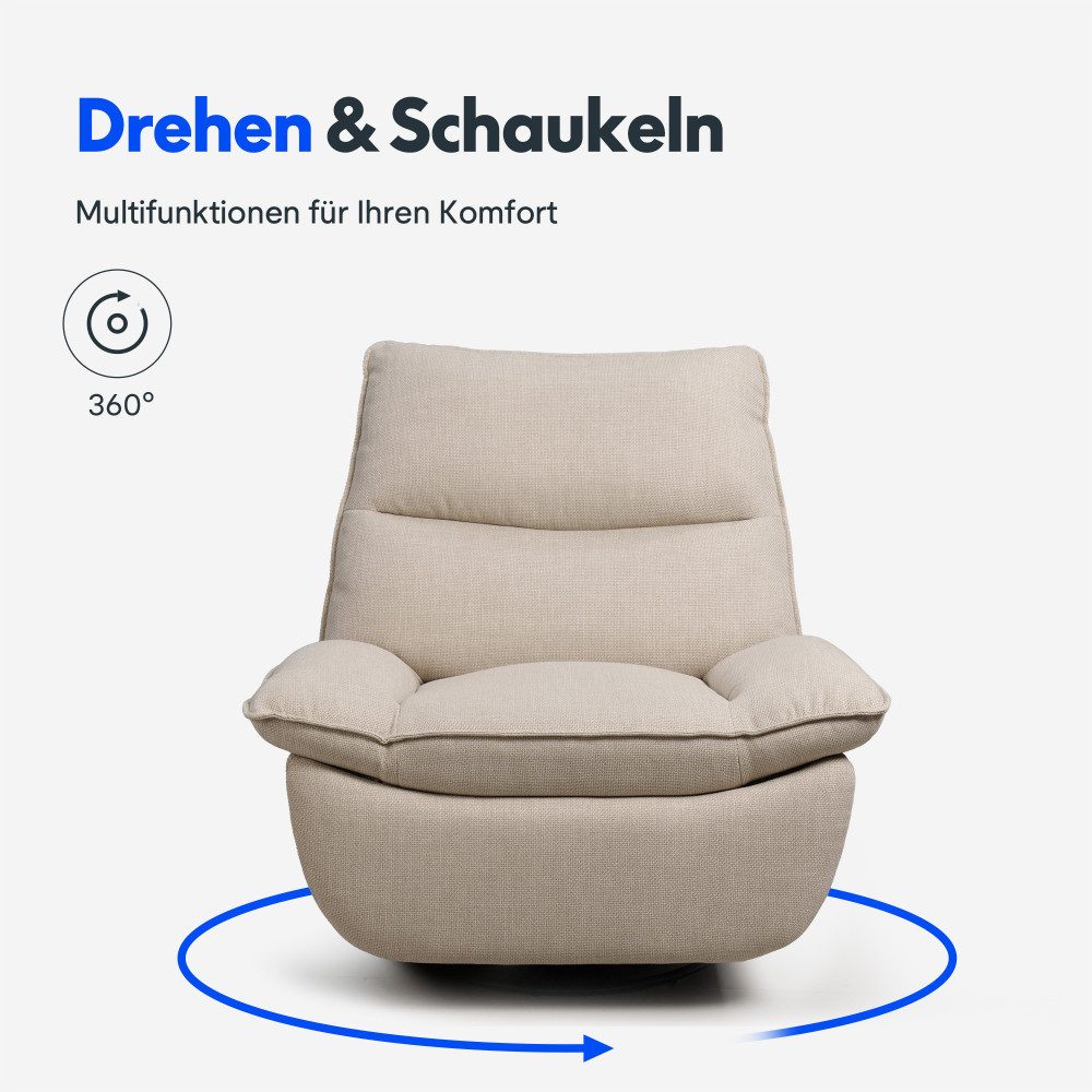 FLEXISPOT Sessel Schaukelsessel gemütlicher TV-Sessel, Relaxsessel günstig online kaufen