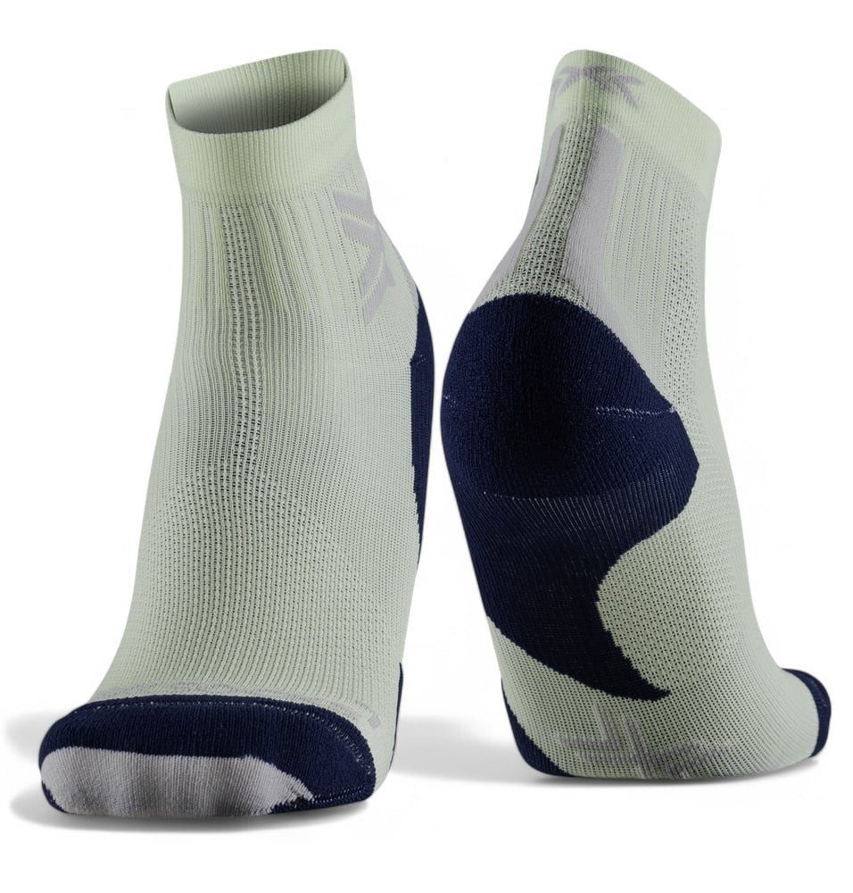 Laufsocken Run Discover Ankle fluo neo limegrün/schwarz Herren - 1 Paar