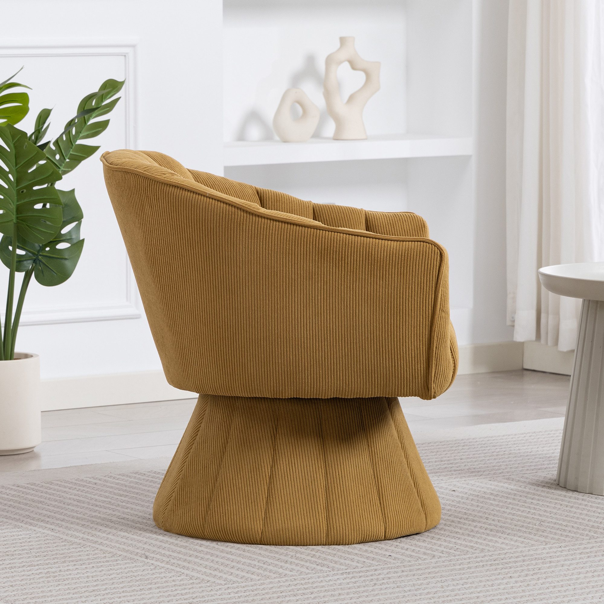 HAUSS SPOLE Loungesessel drehbar,Drehstuhl mit rückenlehne für Home-Office,mit armlehne (360° Drehstuhl Relaxsofa mit Dicke Sitz- und Rückenlehne, Ergonomische Umarmungs-Rückenlehne), für Home-Office, Gaming oder Wohnzimmer