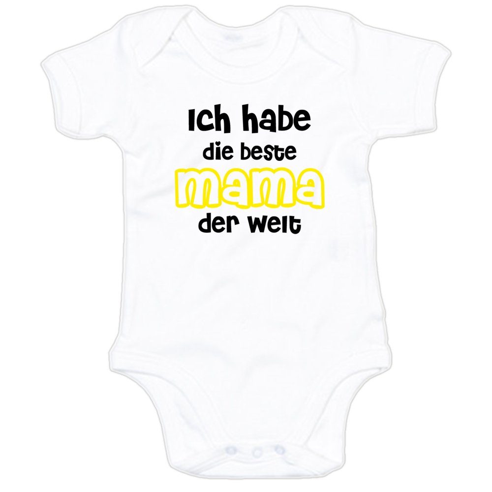 Beste Mama Der Welt Baby Body Strampler Geburt Geschenk Spruch Lustig fun 
