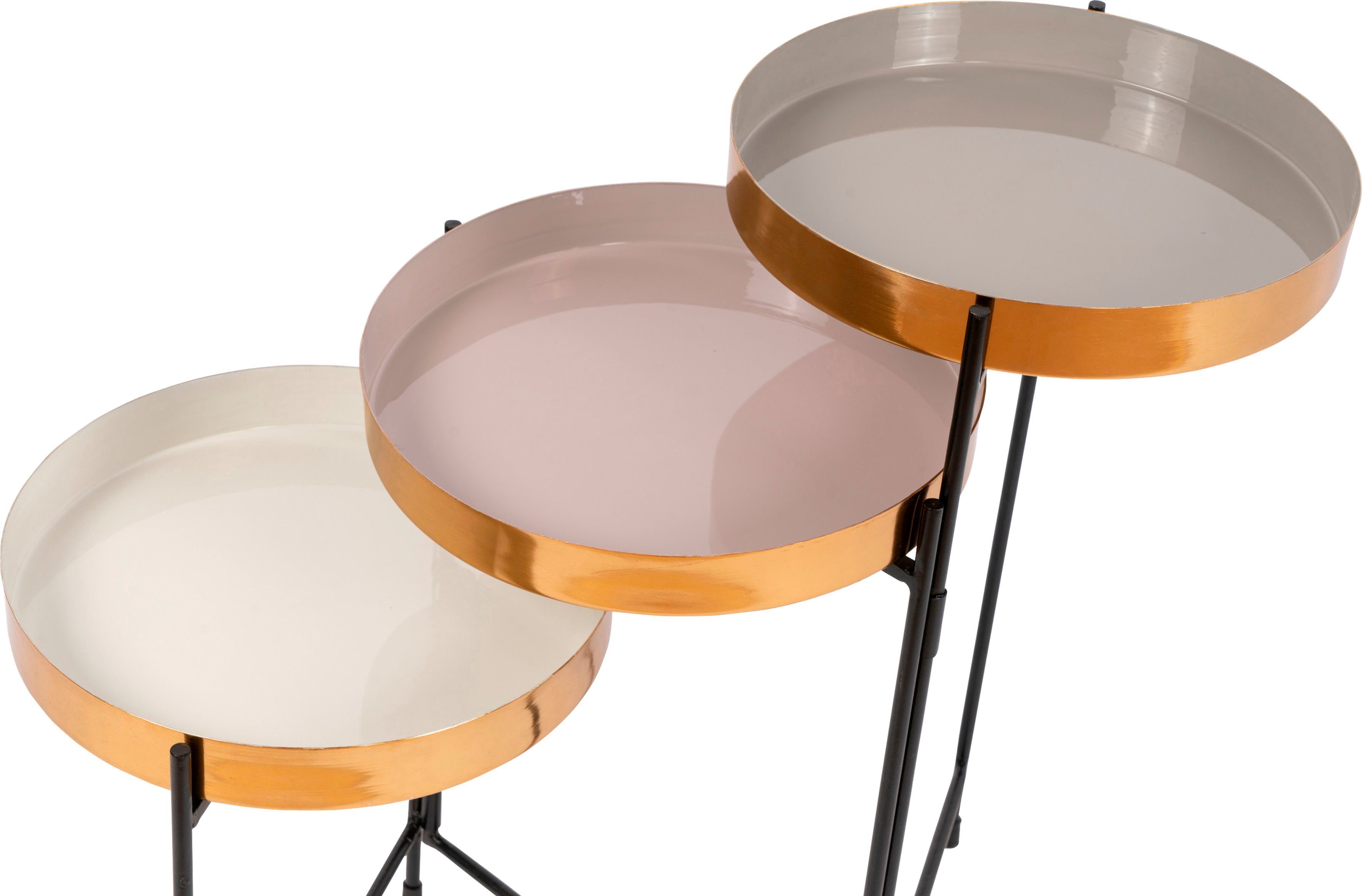 Kayoom Beistelltisch Morrison 125, verstellbares Gestell für verschiedene Stellvarianten (1-St), Tischplatten als Tablett, verstellbares Gestell, Randhöhe: 4,2 cm