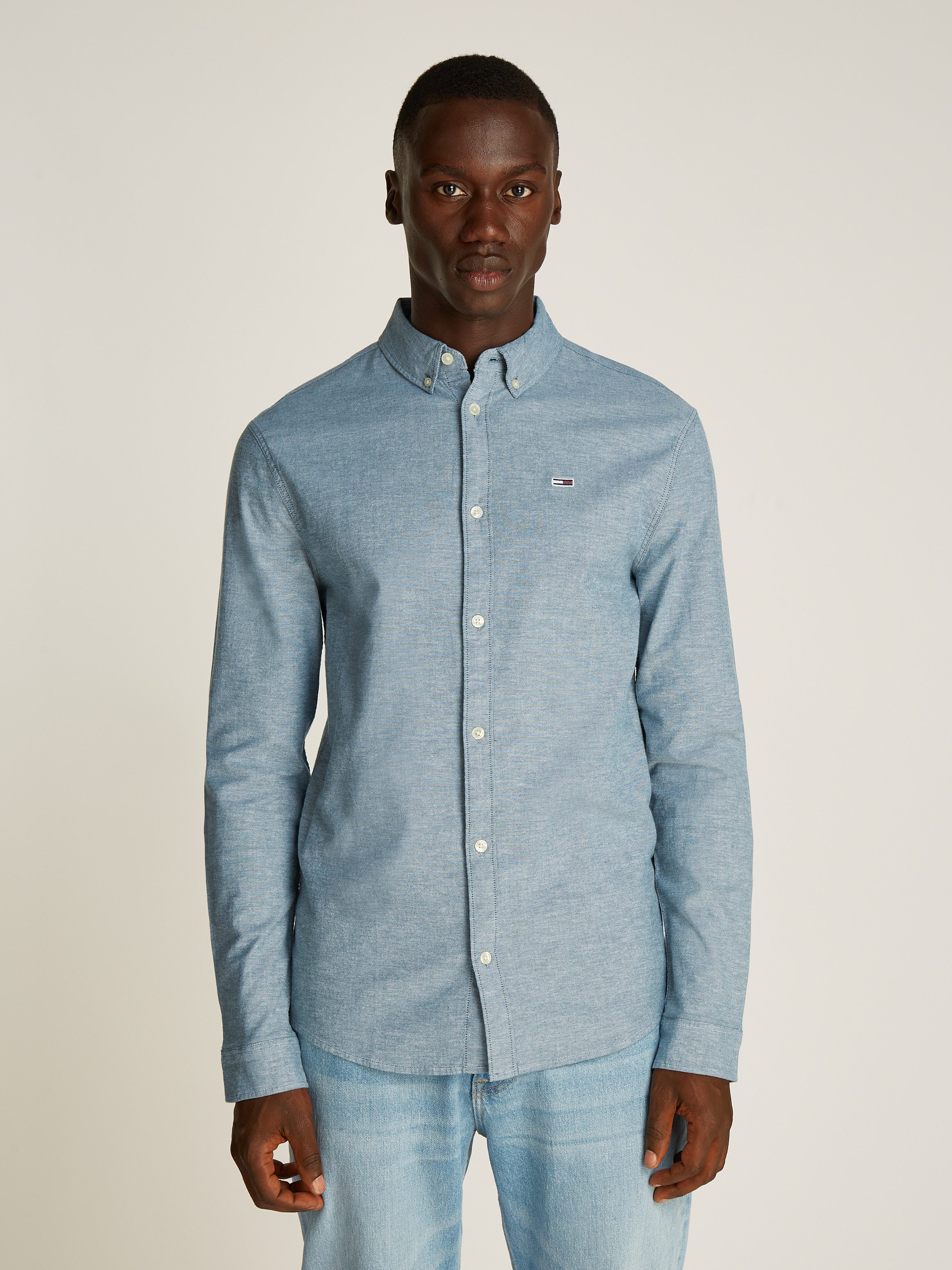 Tommy Jeans Langarmhemd TJM Slim Stretch günstig online kaufen