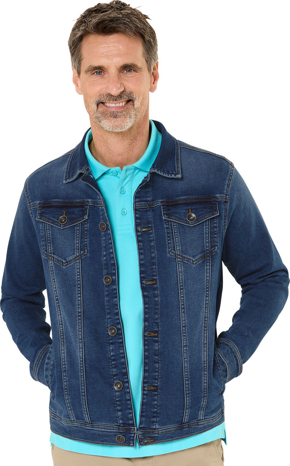 Tom Ramsey Jeansjacke Sportlich-modernes Design sitzt bequem dank Elasthan