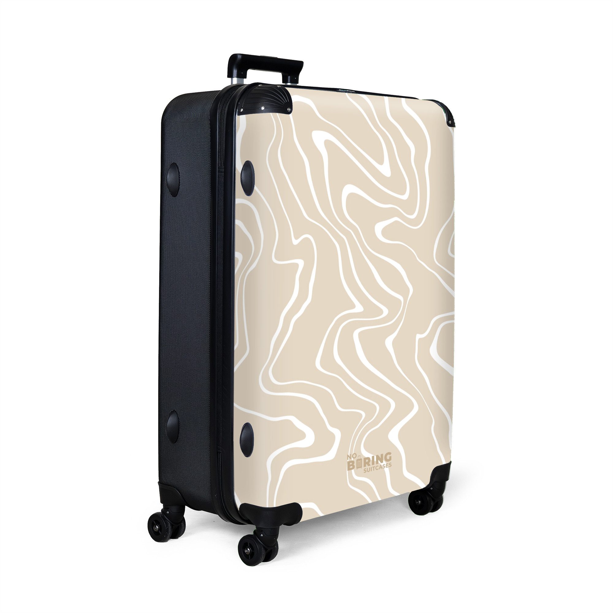 NoBoringSuitcases.com© Hartschalen-Trolley Beigefarbener Hintergrund mit ab günstig online kaufen
