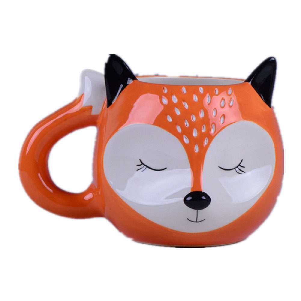 Winkee Кружки Fuchs, Keramik, für 500ml, geeignet für Mikrowelle & Spülmaschine