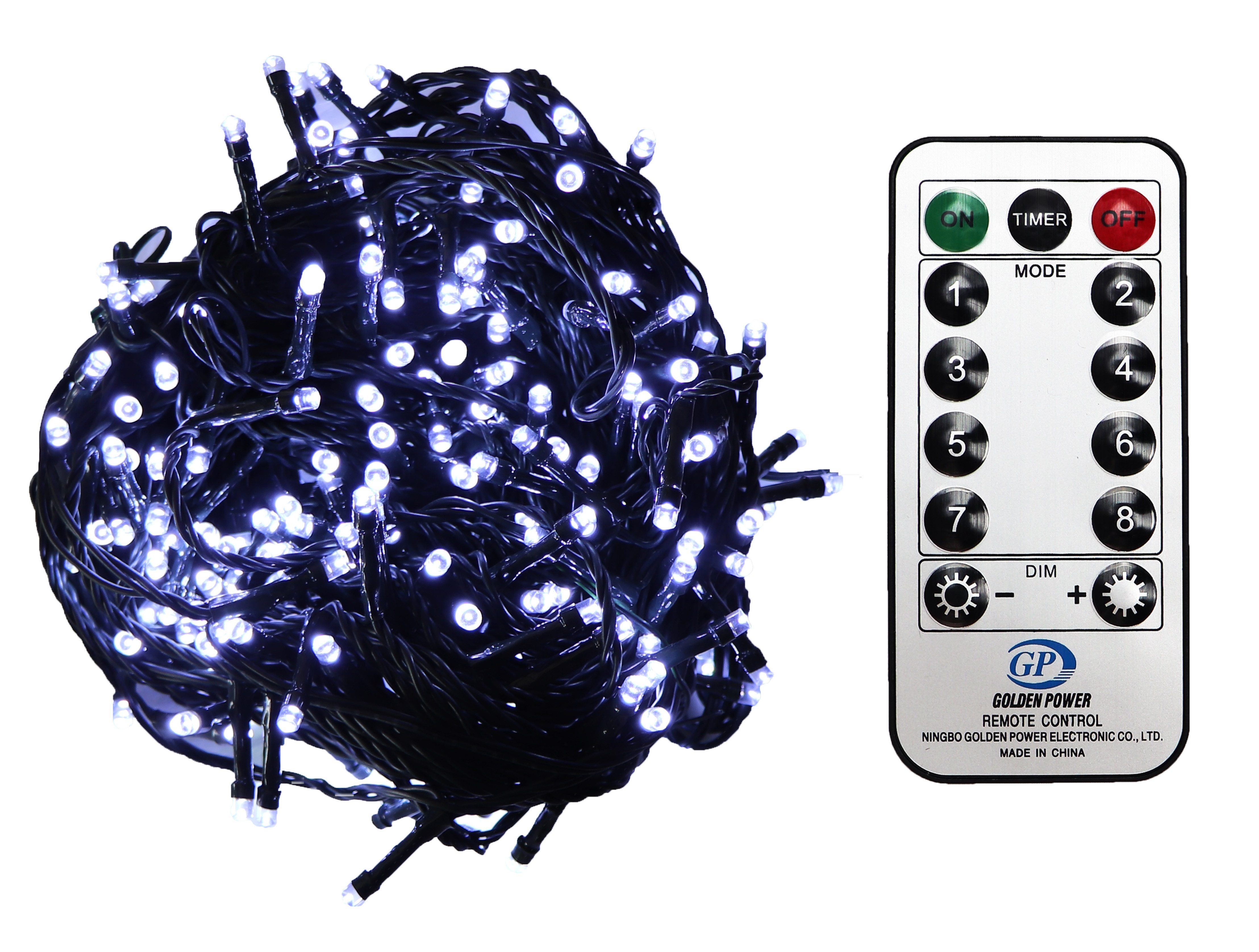 Gartenpirat LED-Lichterkette Christbaum LED Lichterkette Dekobeleuchtung 8 Programme Weihnachten