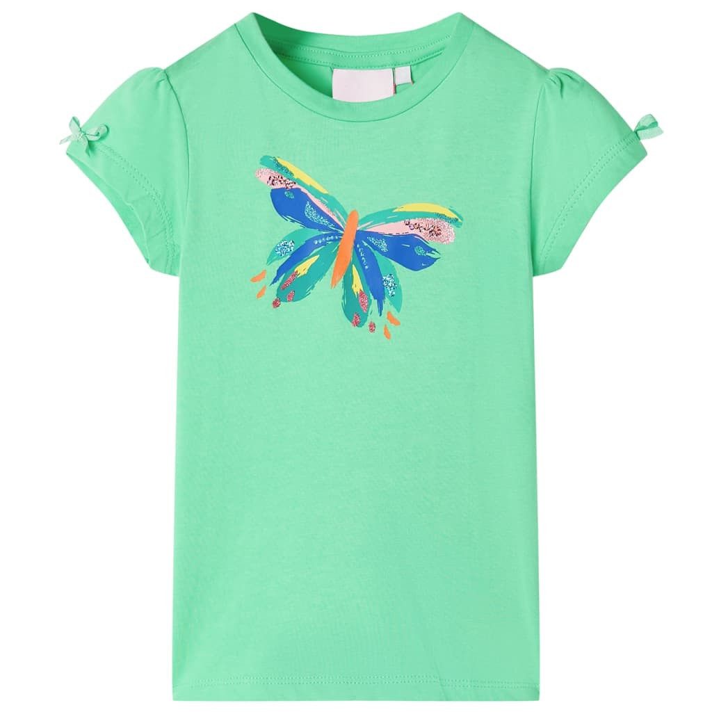 T-Shirt Kinder-T-Shirt Hellgrün 116