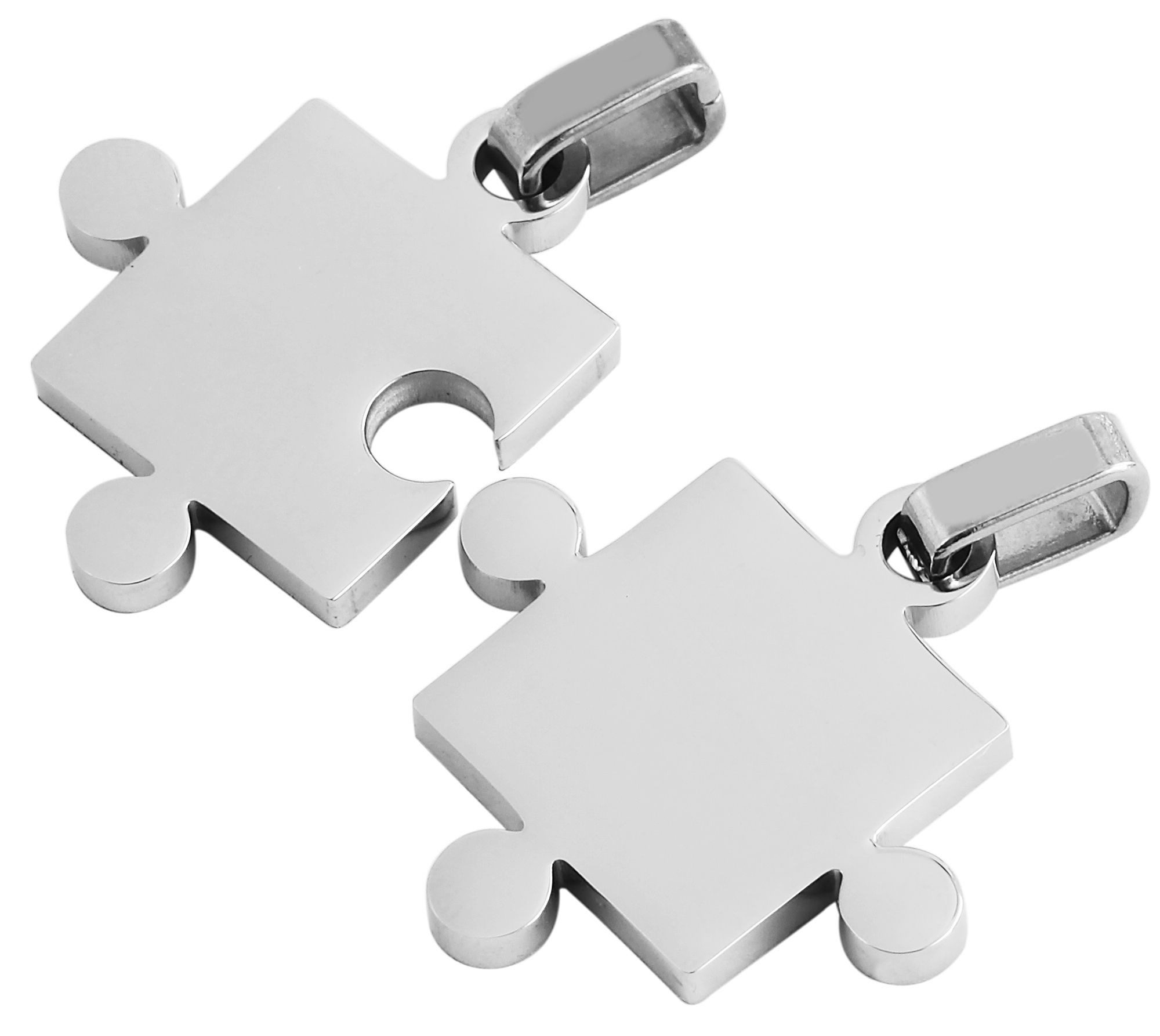 AKZENT Kettenanhänger Pino Edelstahl silber (Einzeln)