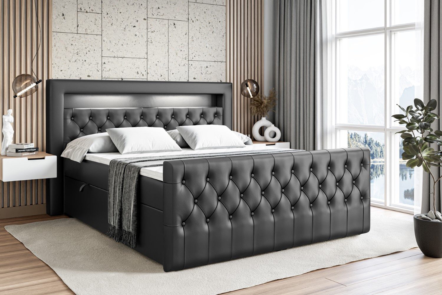 ALTDECOR Boxbett AURORA (Multipocket-Matratze H4. H3 günstig online kaufen
