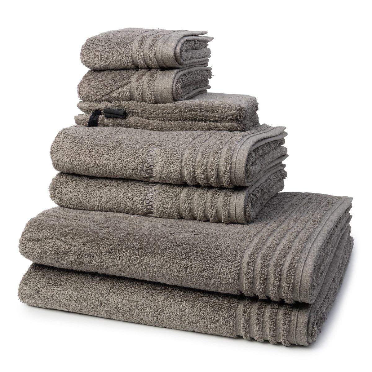 Vossen Handtuch Set Vienna Style Supersoft, Frottee (Spar-Set, 8-St), 2 X Wasch- 2 X Gäste- 2 X Dusch- 2 X Handtuch im Set - Baumwolle