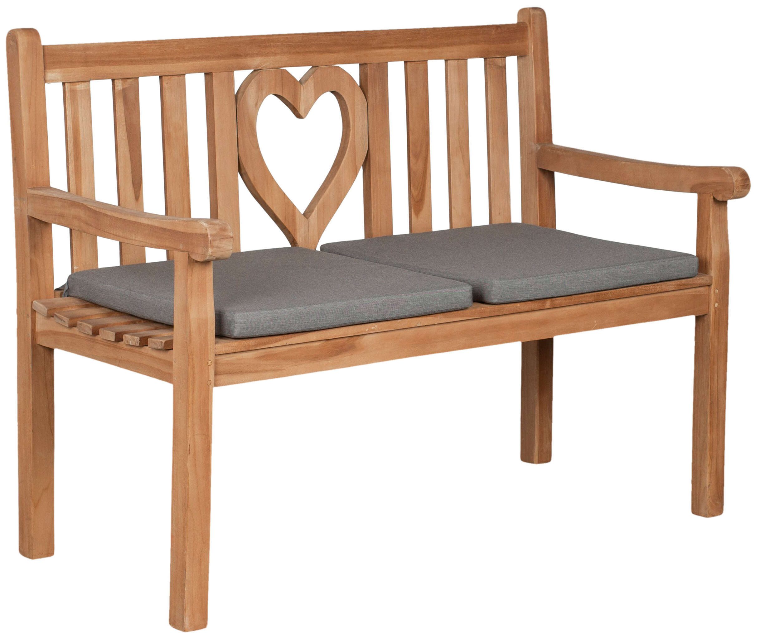 MR.DEKO Sitzkissen 2er Set 50x50 cm Grau Gartenstuhl Bank Outdoor Auflage mit Bändern, Komfortables Outdoor Sitzkissen zum festbinden