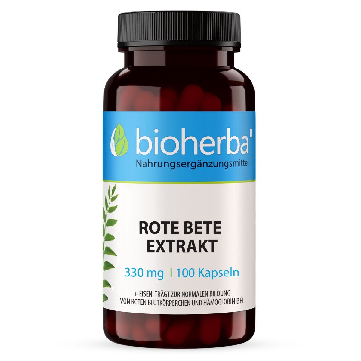 BIOHERBA R Bioherba Rote Bete Extrakt 330 mg 100 Kapseln Nahrungsergänzungsmittel, 1 er