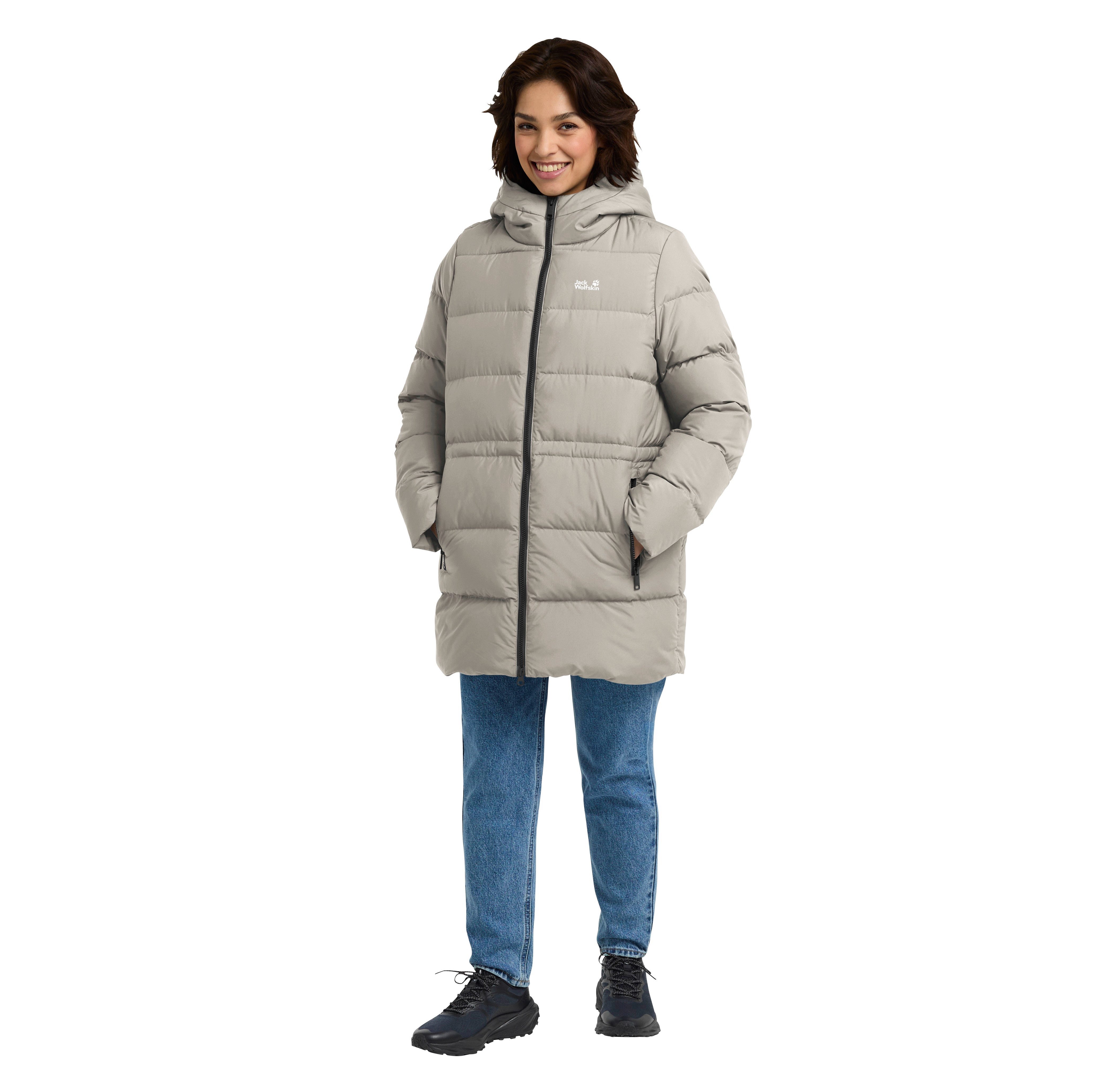 Jack Wolfskin Daunenmantel FROZEN PALACE LONG JKT W RDS Wärmend, winddicht, Daunenparka