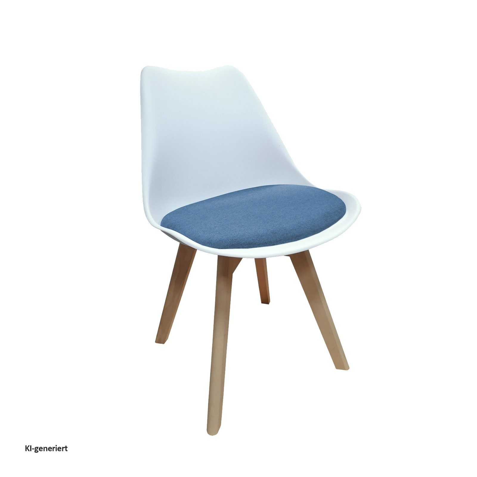 HTI-Living Esszimmerstuhl Stuhl Atlanta Webstoff (Stück, 1 St), Esszimmerstuhl Kunststoffschale Webstoffbezug Holzfüße