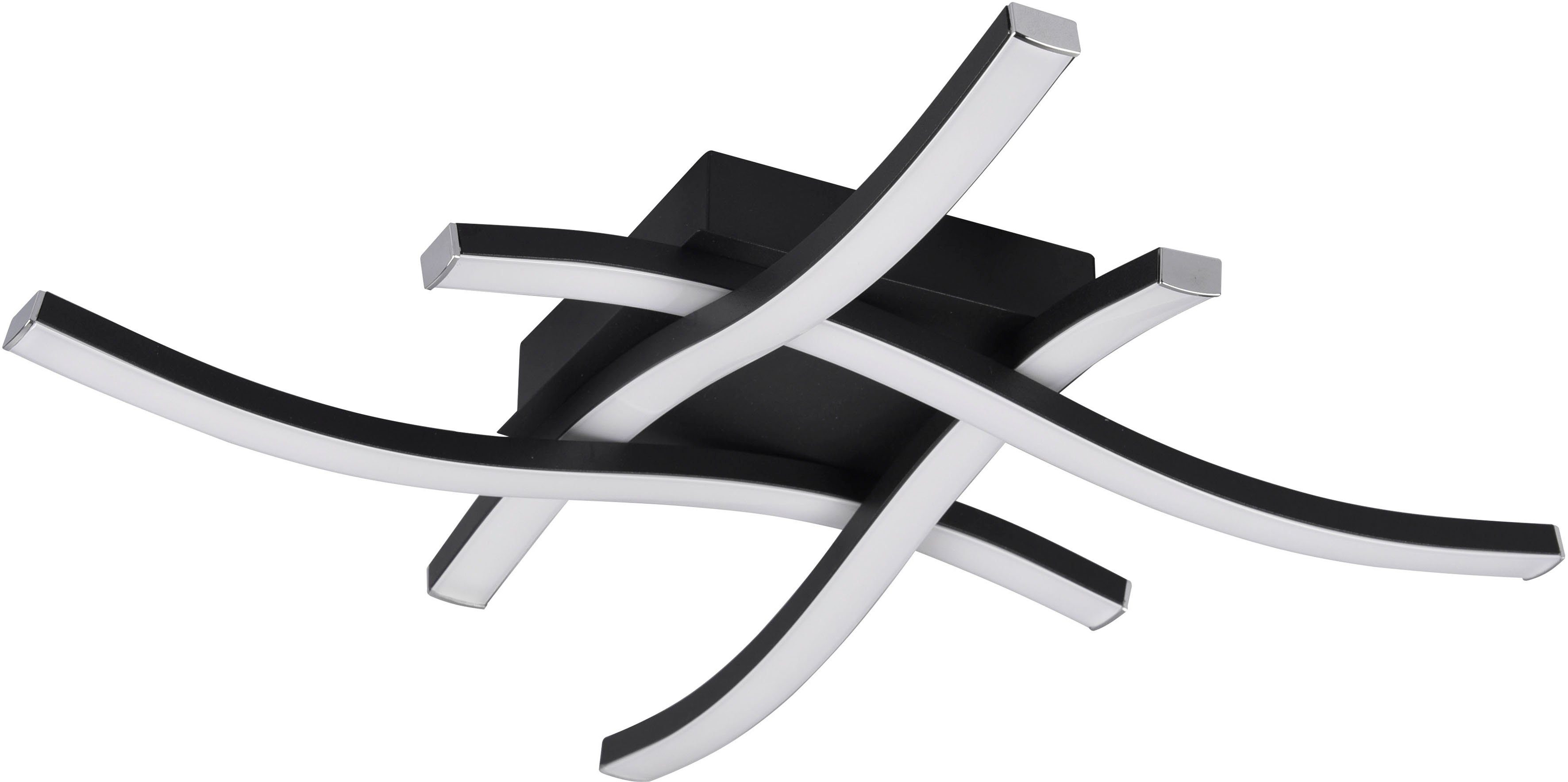 Reality Leuchten LED Deckenleuchte Route, LED fest integriert, Warmweiß, mo günstig online kaufen