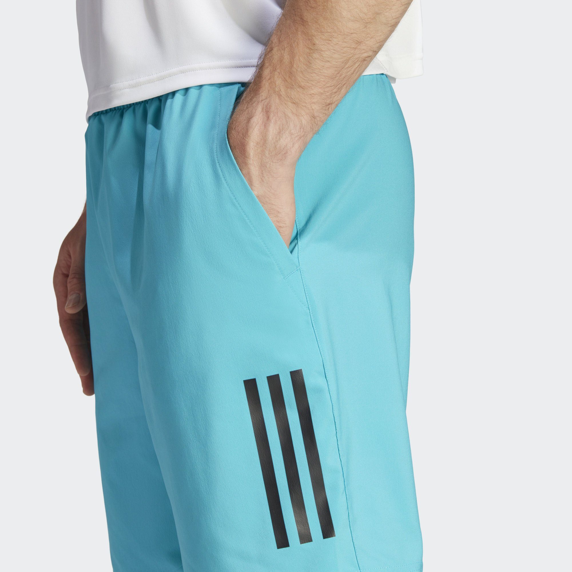 adidas Performance SHORTS Funktionsshorts Lucid TENNIS 3-STREIFEN CLUB Cyan