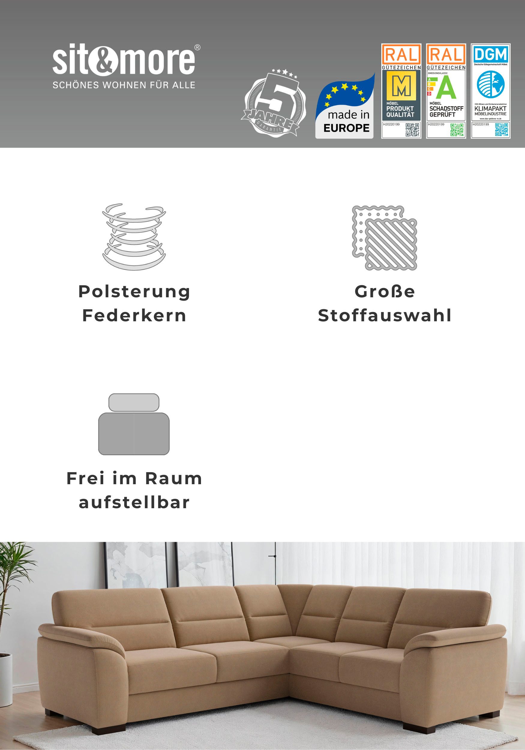 sit&more Polsterhocker Montego