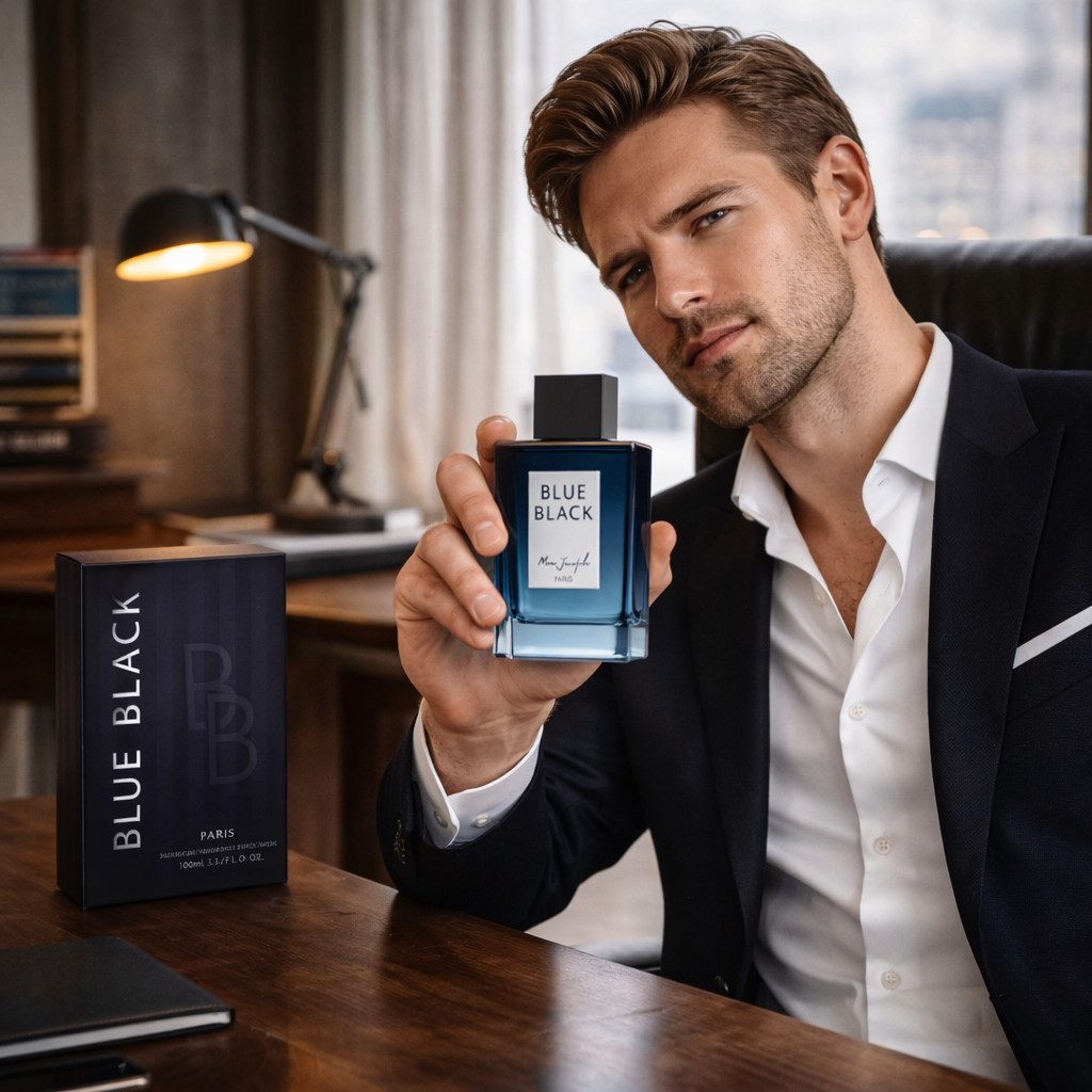 Marc Joseph Paris Eau de Parfum Blue Black Luxus Herrenduft Hergestellt in Paris 100 ml, 1-tlg., Luxuriöser Herrenduft, Langanhaltend, Außergewöhnliche Verpackung