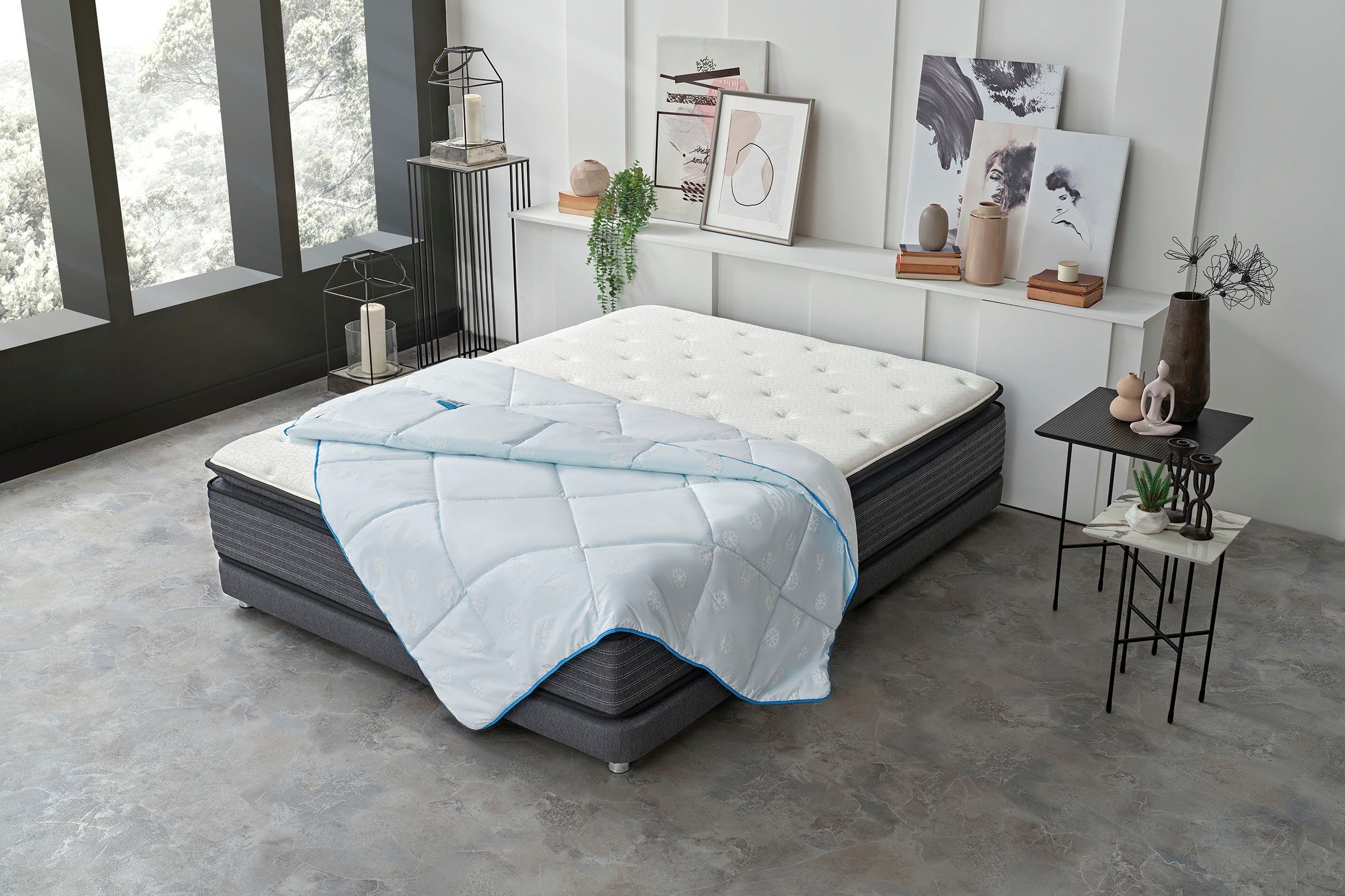 Yatas Bedding Kunstfaserbettdecke Majestät Dacron® Climarelle Cool, Bettdecke 135x200 & weitere Größen, Füllung: Polyester, Bezug: Baumwolle, Sommer, Herbst, allergiker geeignet (Hausstauballergiker)