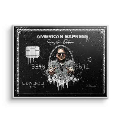 DOTCOMCANVAS® Leinwandbild American Express Gangster Edition, Leinwandbild American Express Amex Gangster Efraim Diveroli War Dogs