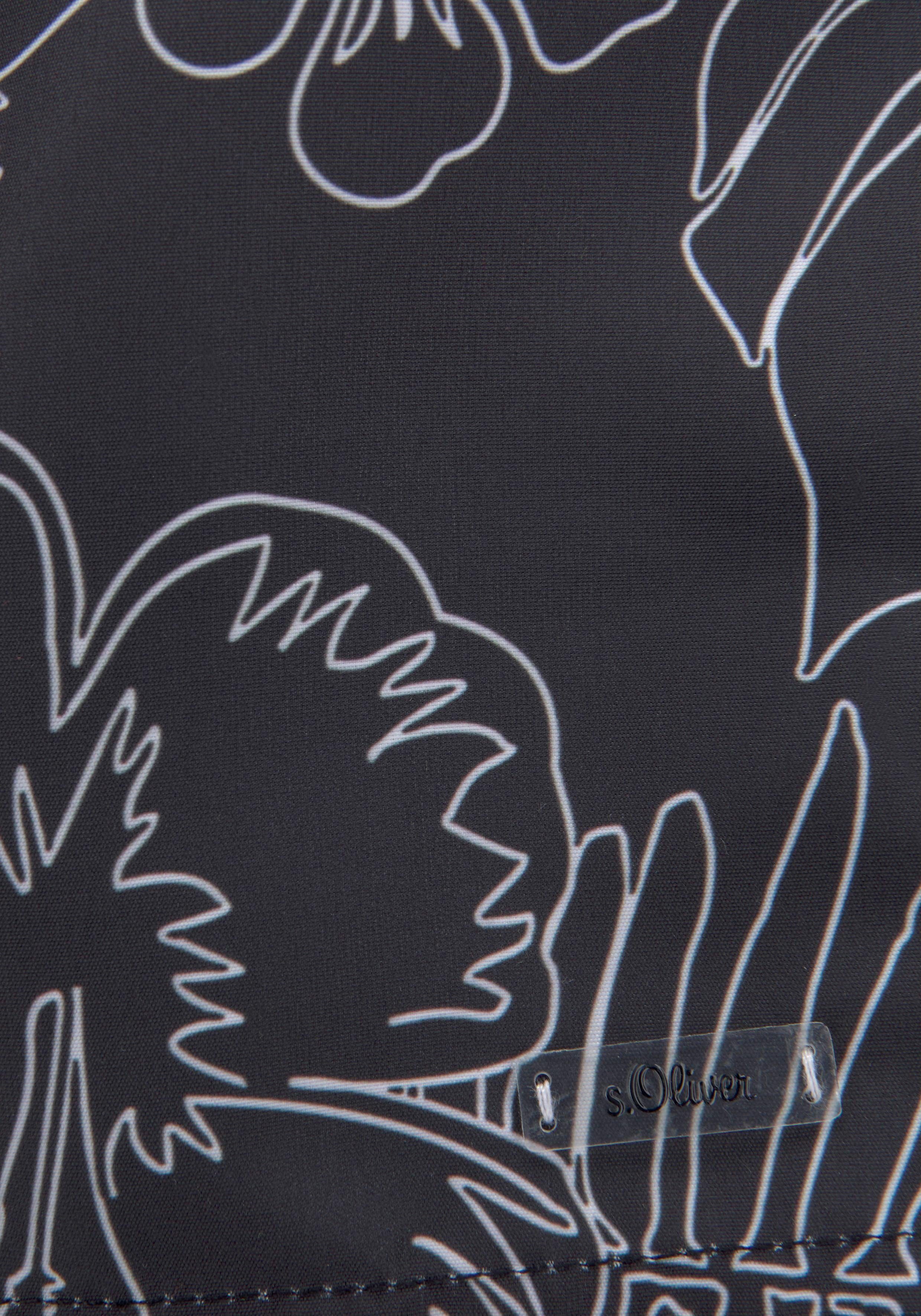 s.Oliver Badeshorts mit modernem Print – Bild 4 von 5