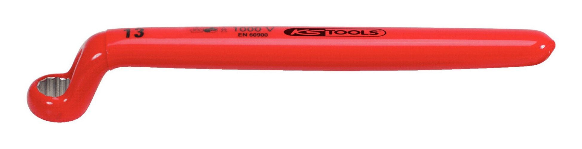 KS Tools Ringschlüssel, Mit Schutzisolierung, gekröpft