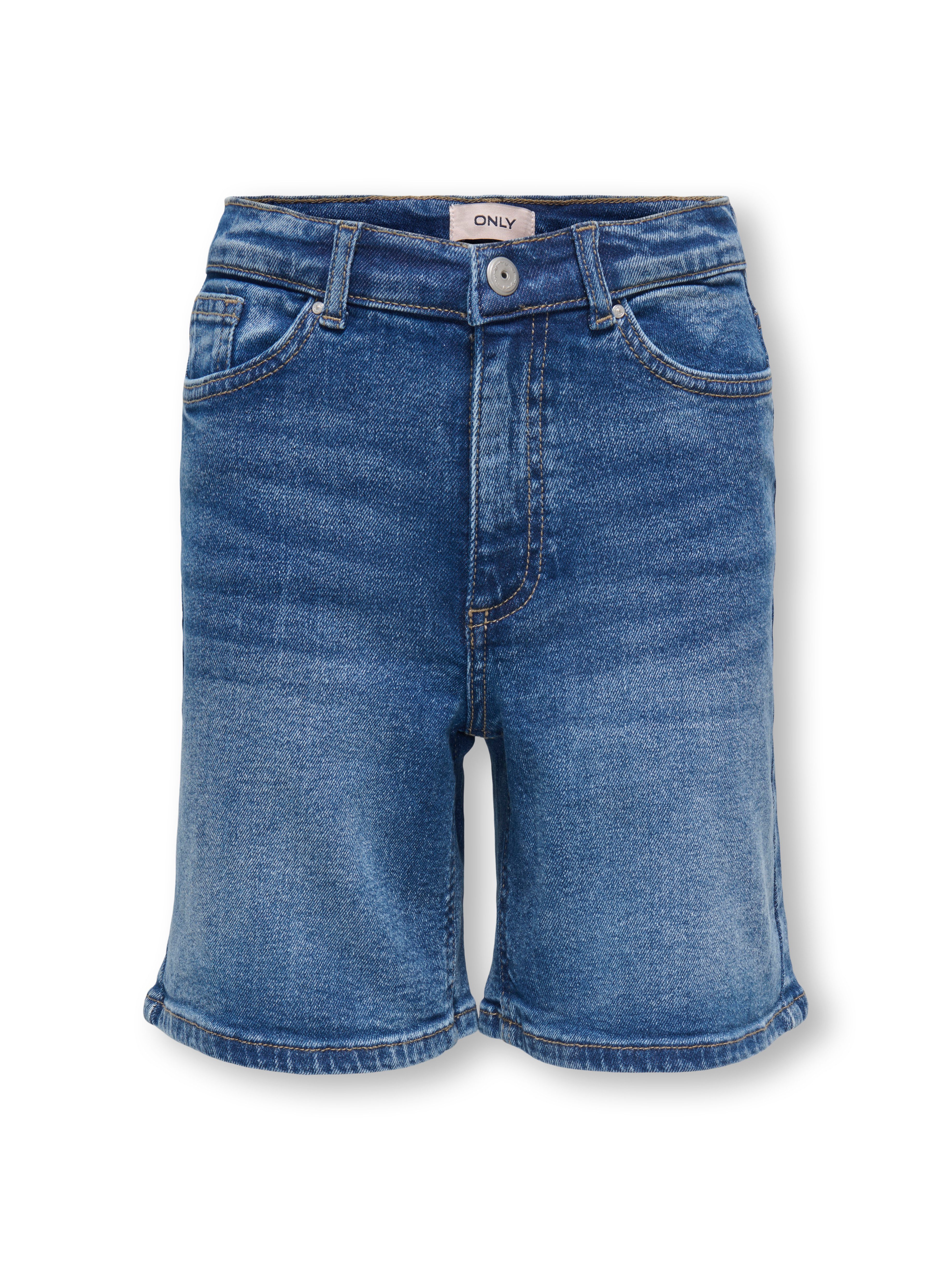 Jeansbermudas KOGJUICY HW LONG SHORTS DNM AZG