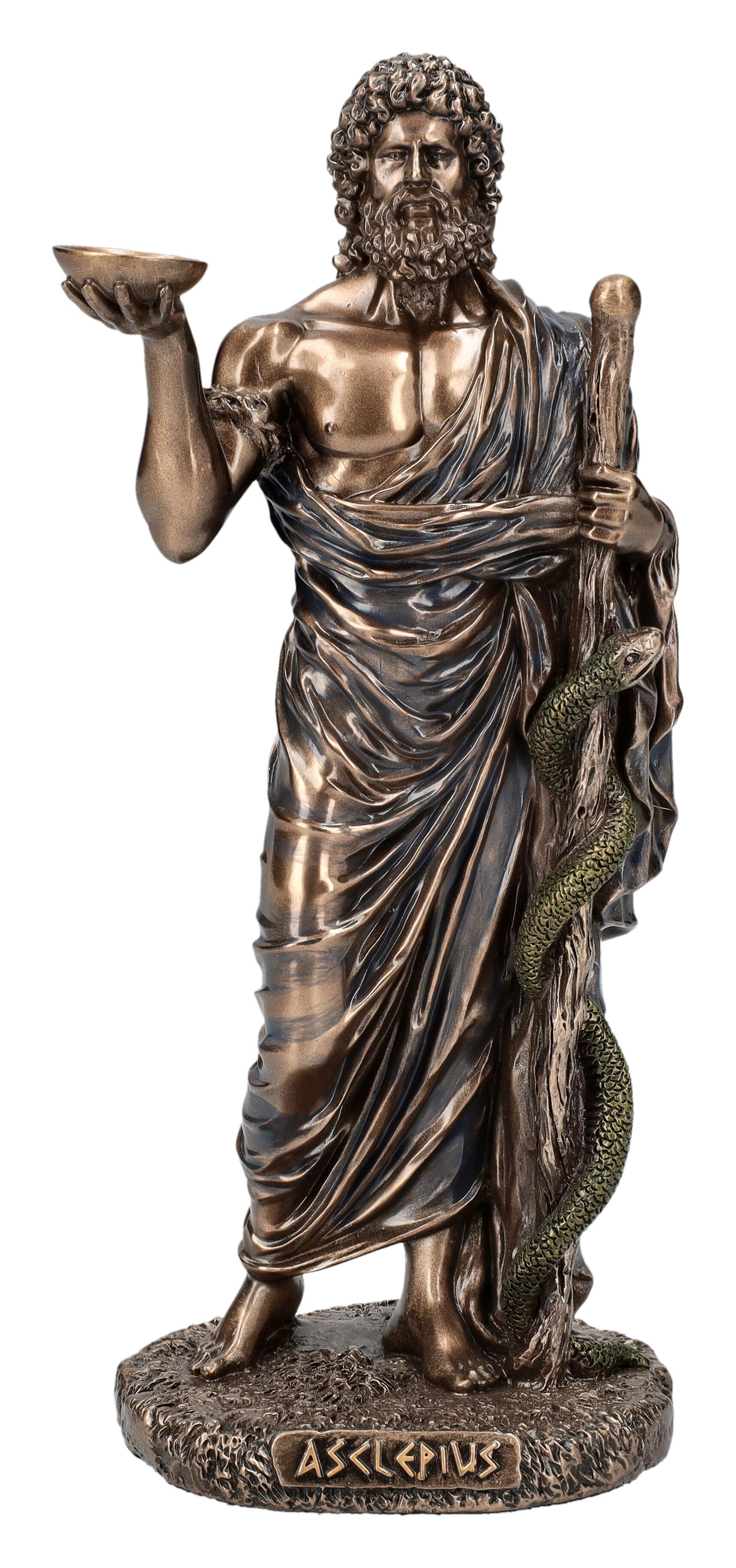 Dekofigur Aesculap Figur - Gott der Medizin - Veronese - Mythologie Dekofigur