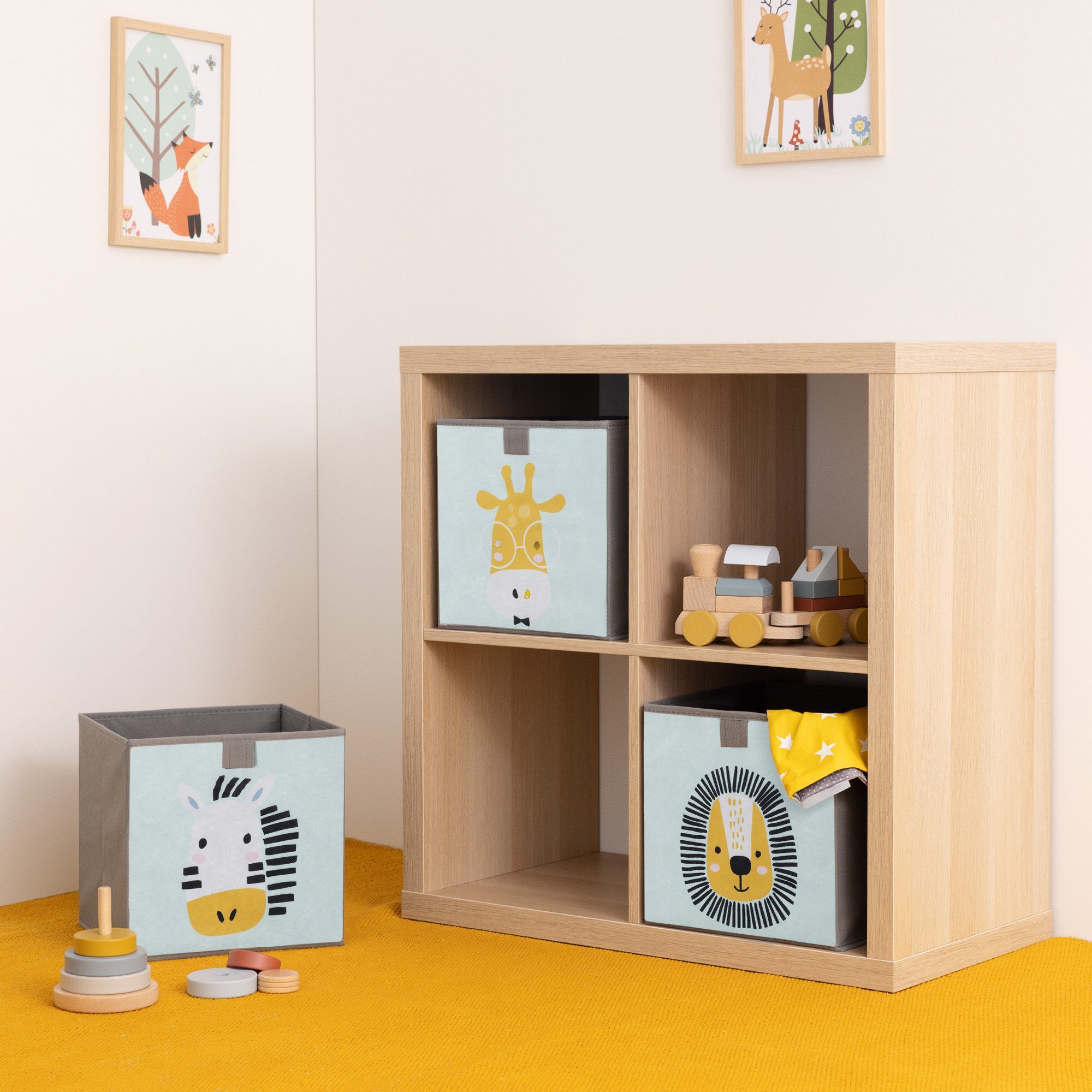 Navaris Auflagenbox Kinder Aufbewahrungsbox 3er Set günstig online kaufen