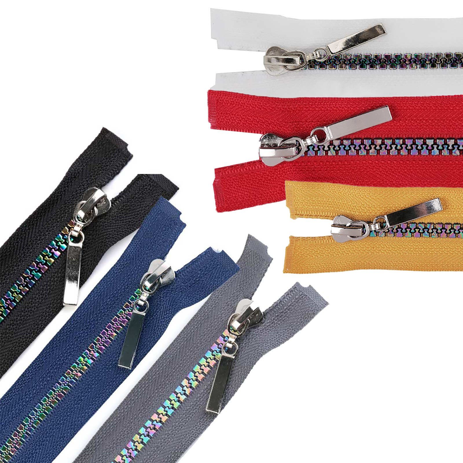 maDDma Reißverschluss Reißverschluss 5mm inkl. Zipper, Regenbogen, 50cm