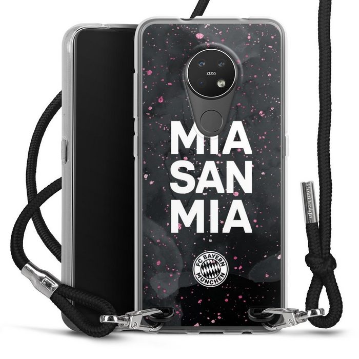 DeinDesign Handyhülle Mia San Mia Girl Style FC Bayern München Mia San Mia Girly - FCB Nokia 6.2 Handykette Hülle mit Band Case zum Umhängen Cover mit Kette