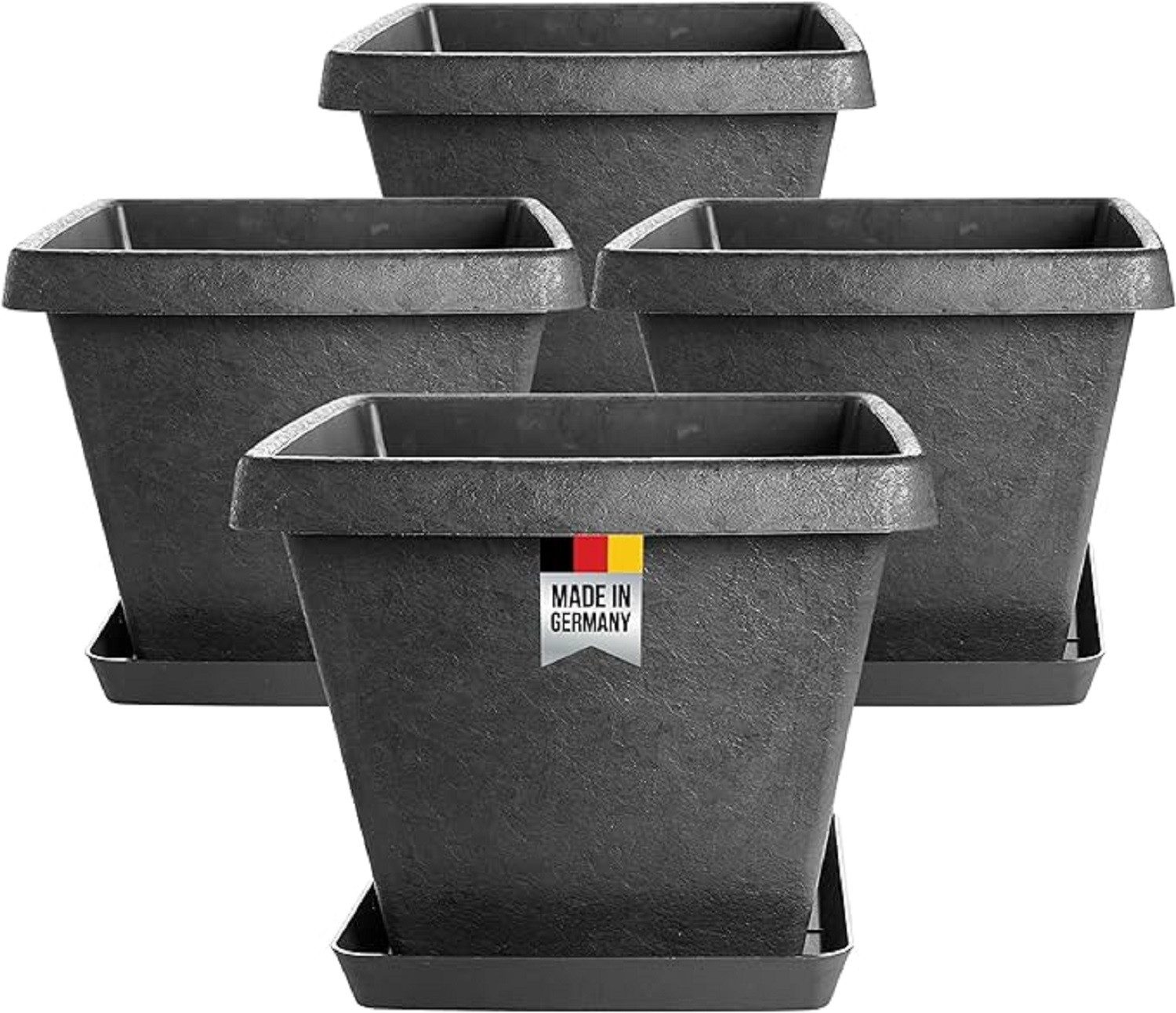 SUSTANIA Blumentopf Premium Pflanztopf mit Untersetzern günstig online kaufen