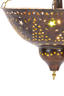 Marrakesch Orient & Mediterran Interior Deckenleuchte Orientalische Lampe Pendelleuchte Rostfarben Atra