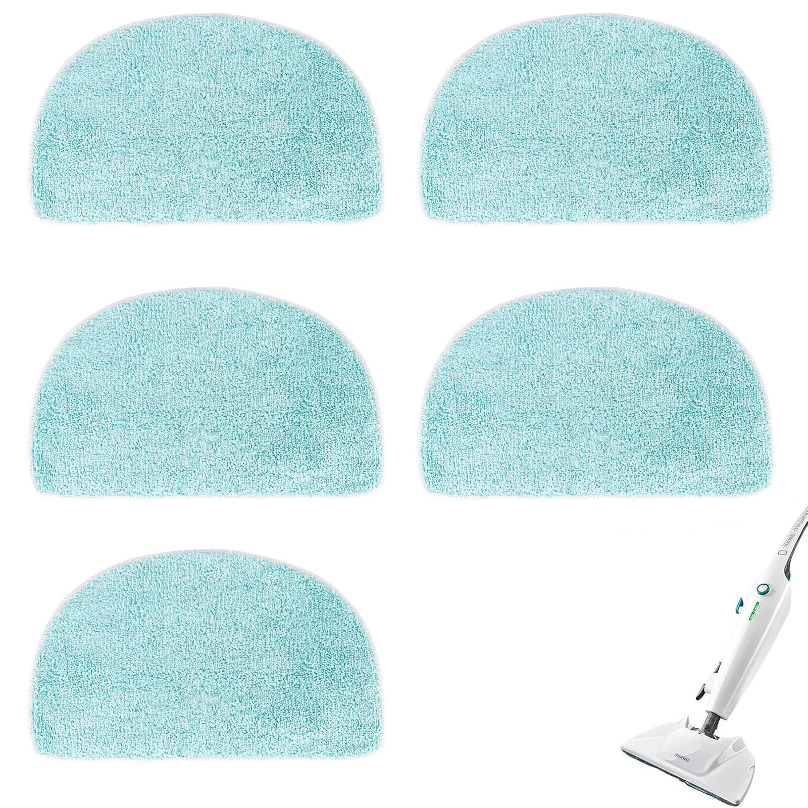 5 Stück Ersatzpad für Leifheit CleanTenso Power 2.0 Dampfreiniger Wischbezug