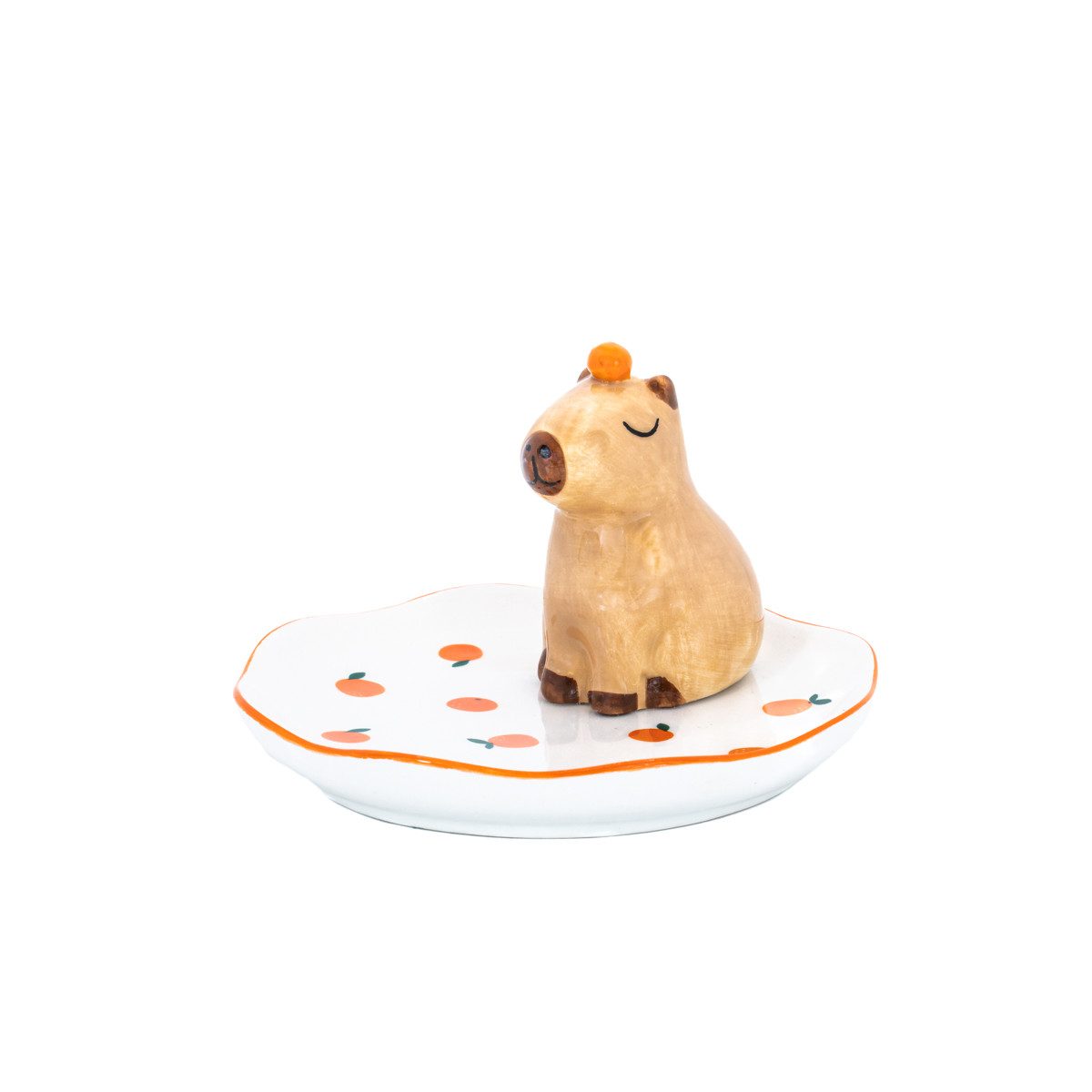 Sass & Belle Schmuckablage Schmuckteller Capybara Highland Cow (Keramik, 1 St., Schmucktablett), ca. Ø 10 cm x 6 cm