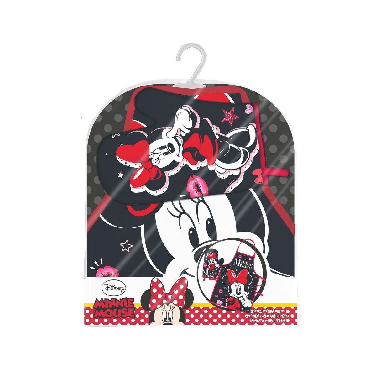 Disney Kochschürze Disney Minnie Smooch Damen-Schürze 2-teiliges Set