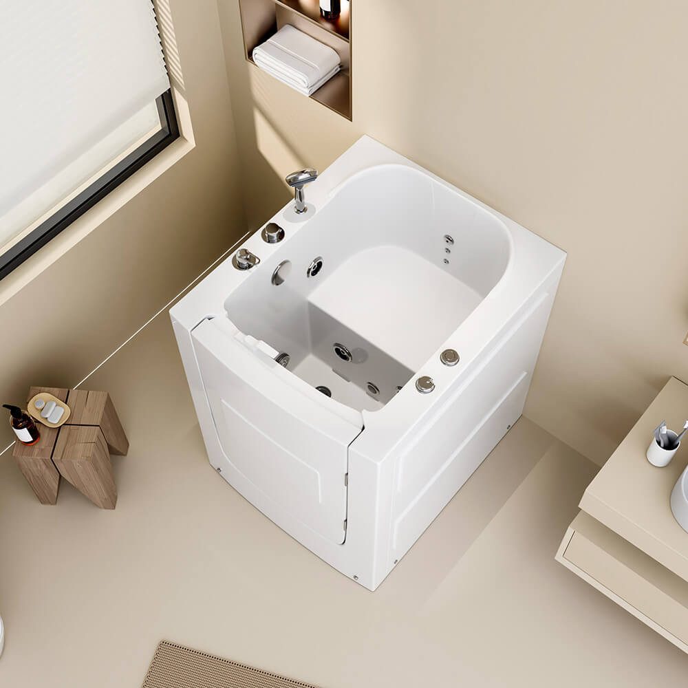 HOME DELUXE Badewanne Seniorenbadewanne VITAL - L sitzend Rechts
